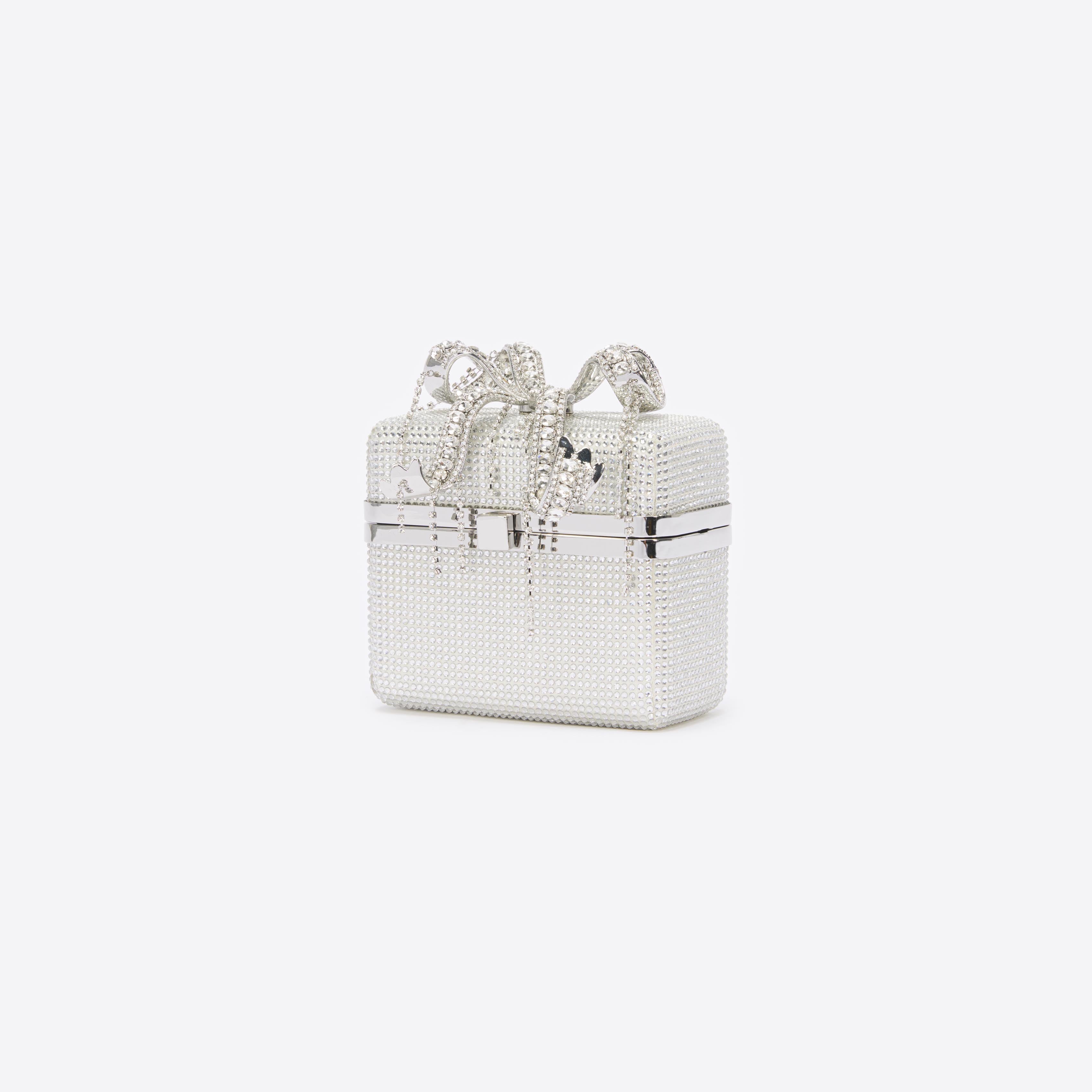 Silver Rhinestone Vanity Bag