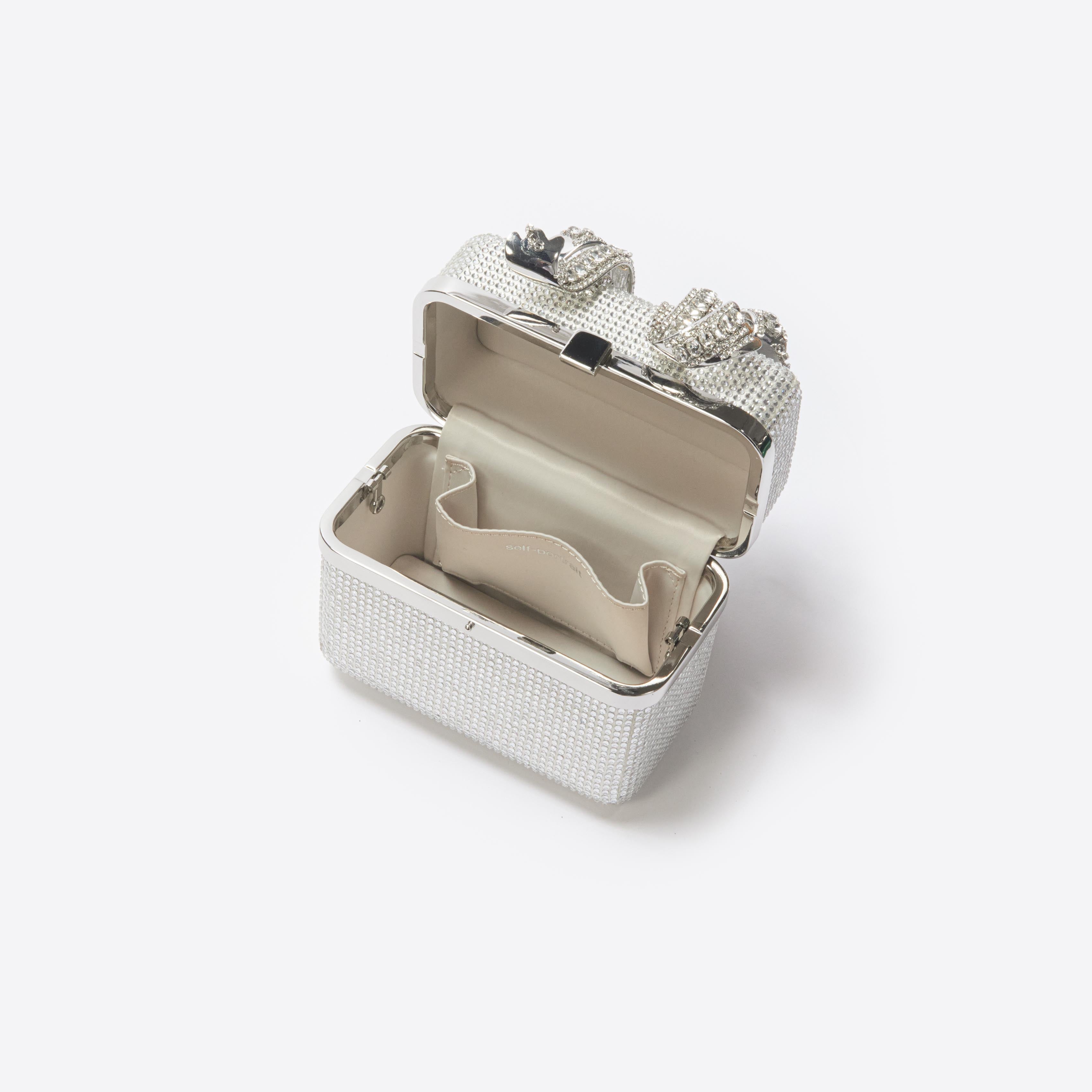 Silver Rhinestone Vanity Bag