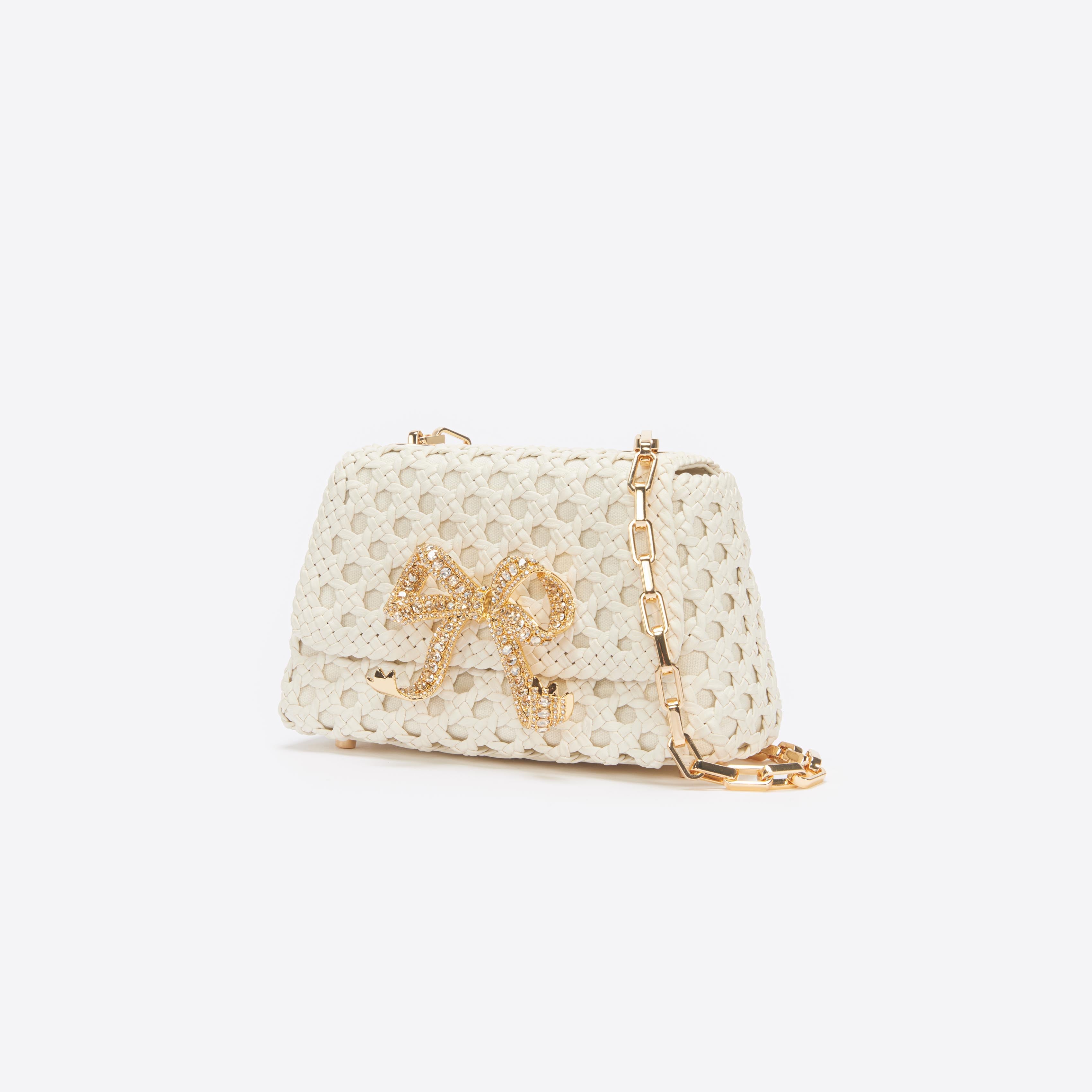 Cream discount woven bag