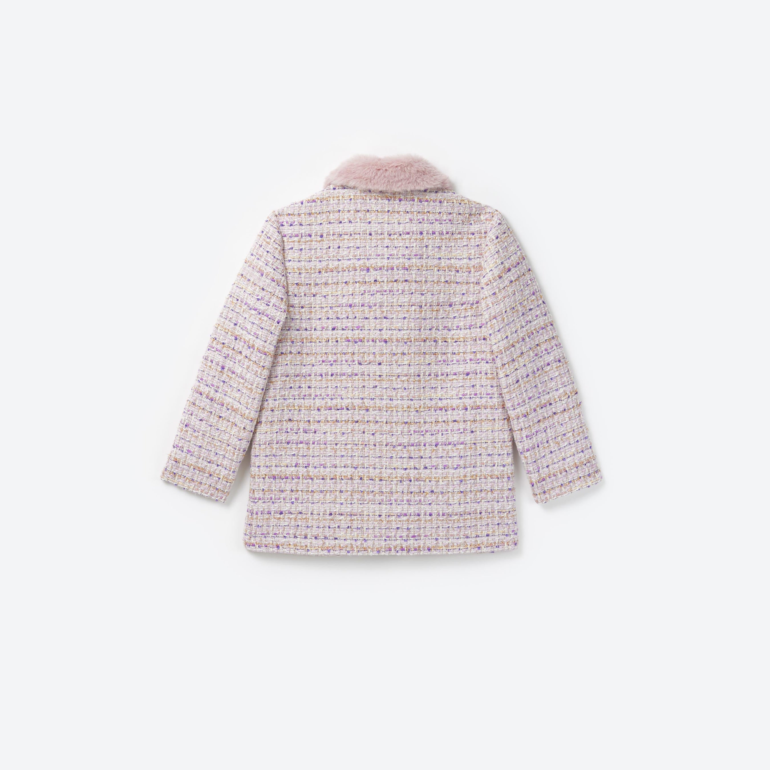 Lilac Boucle Coat