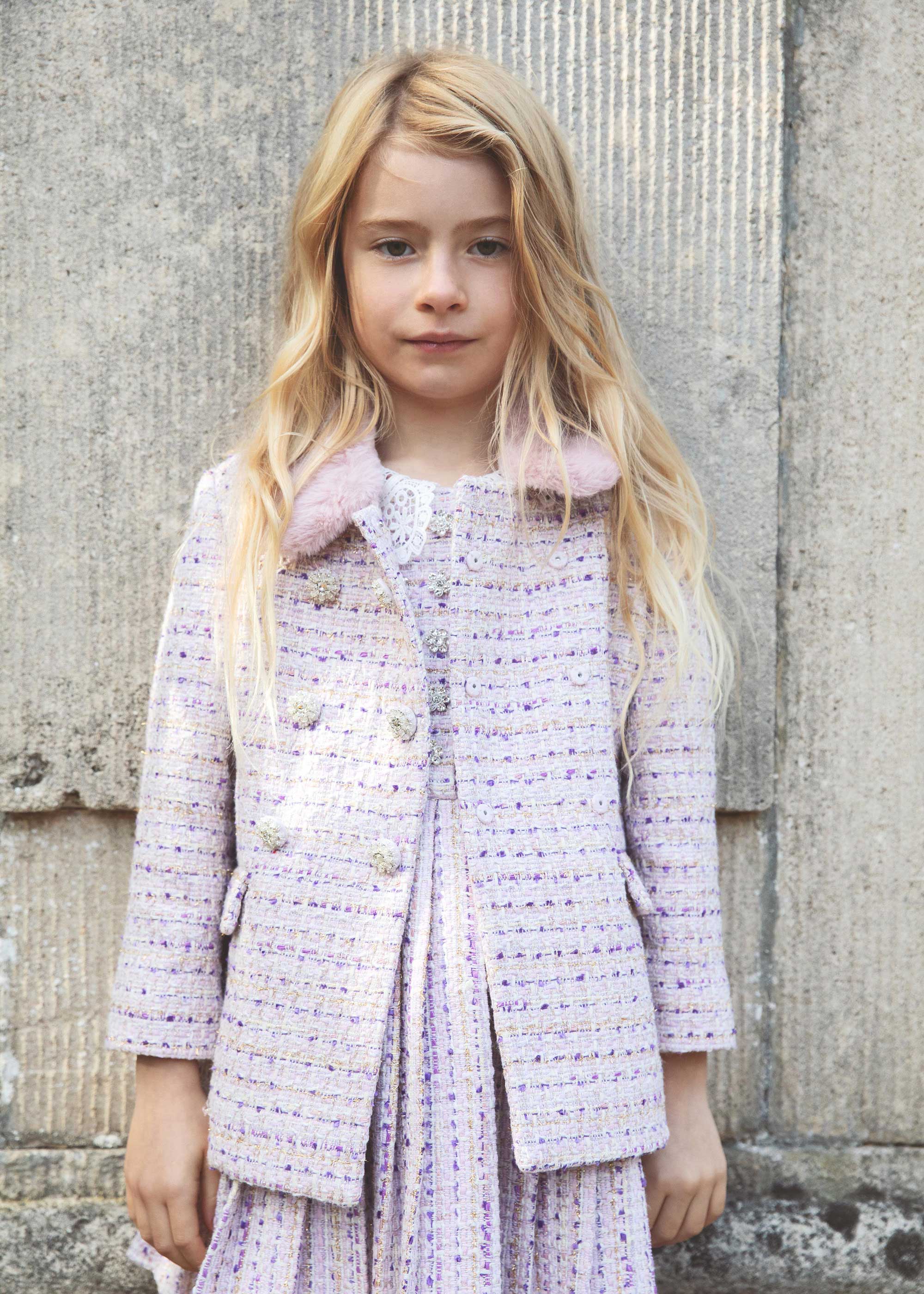 Next lilac sale boucle coat