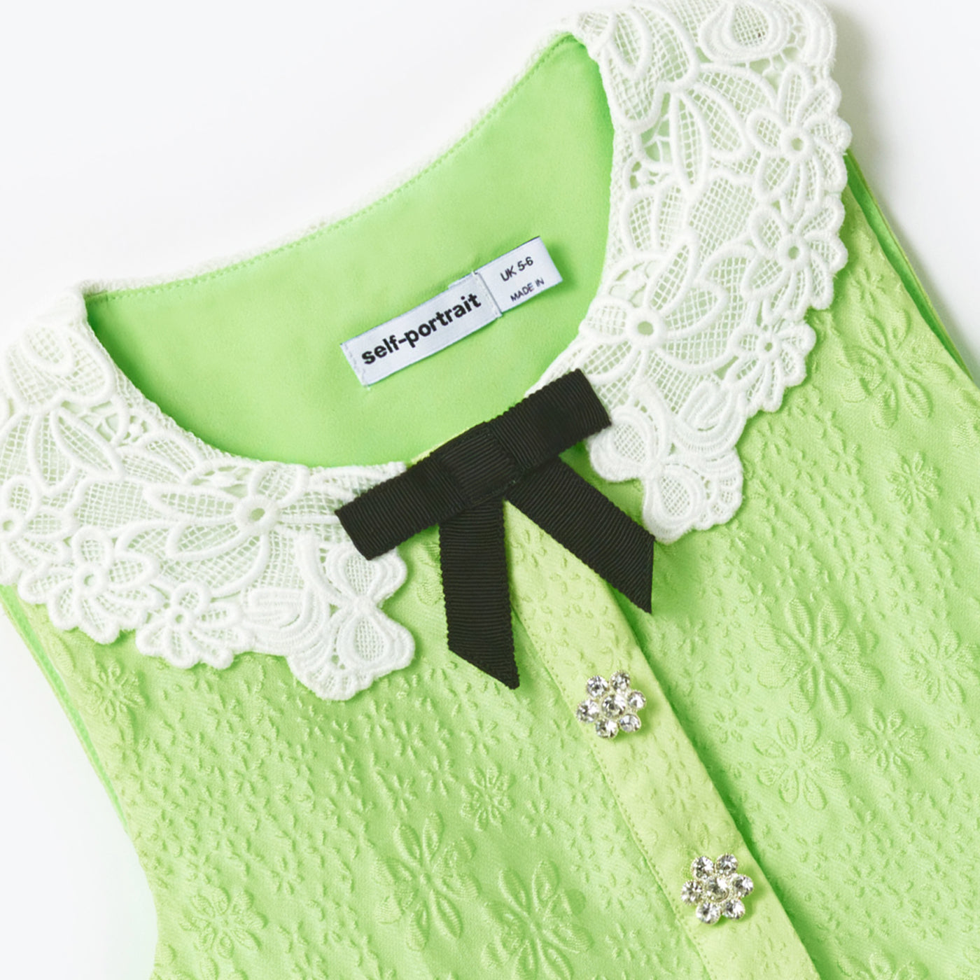 Green Textured Cotton Dress