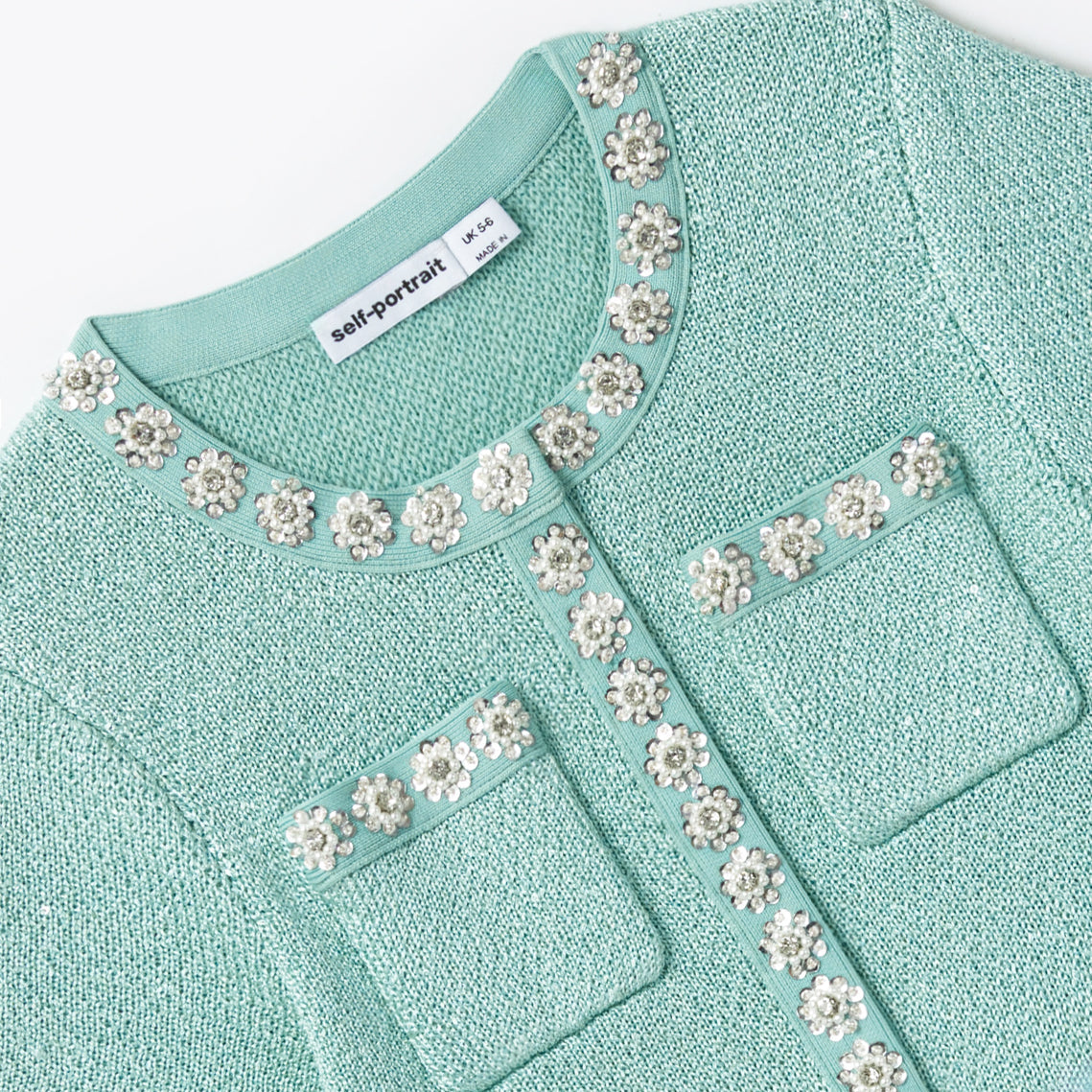 Mint Sequin Knit Dress