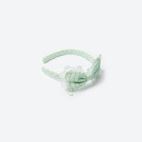 Green Boucle Bow Hairband