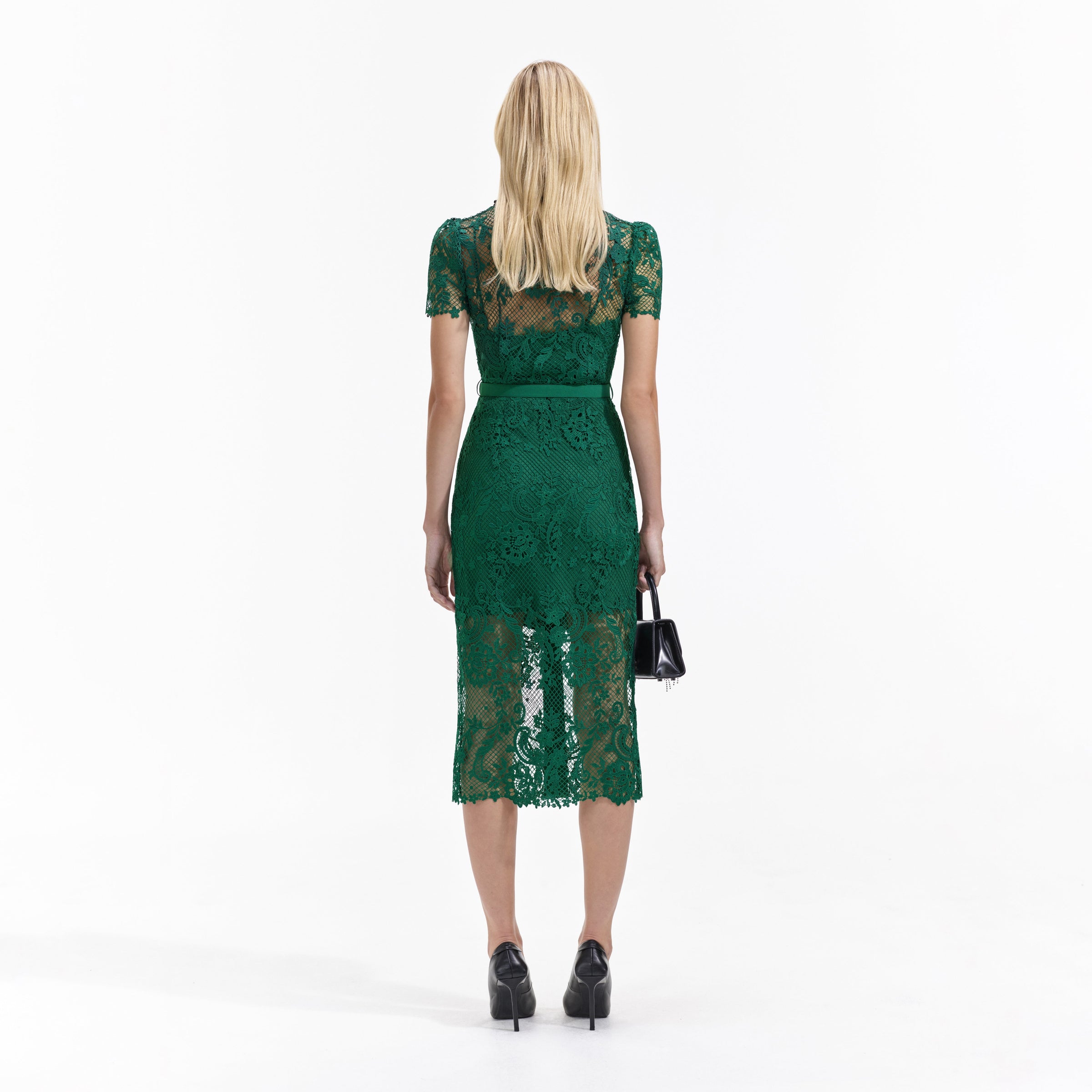 self-portrait Women's Midi Dress Green main image 1