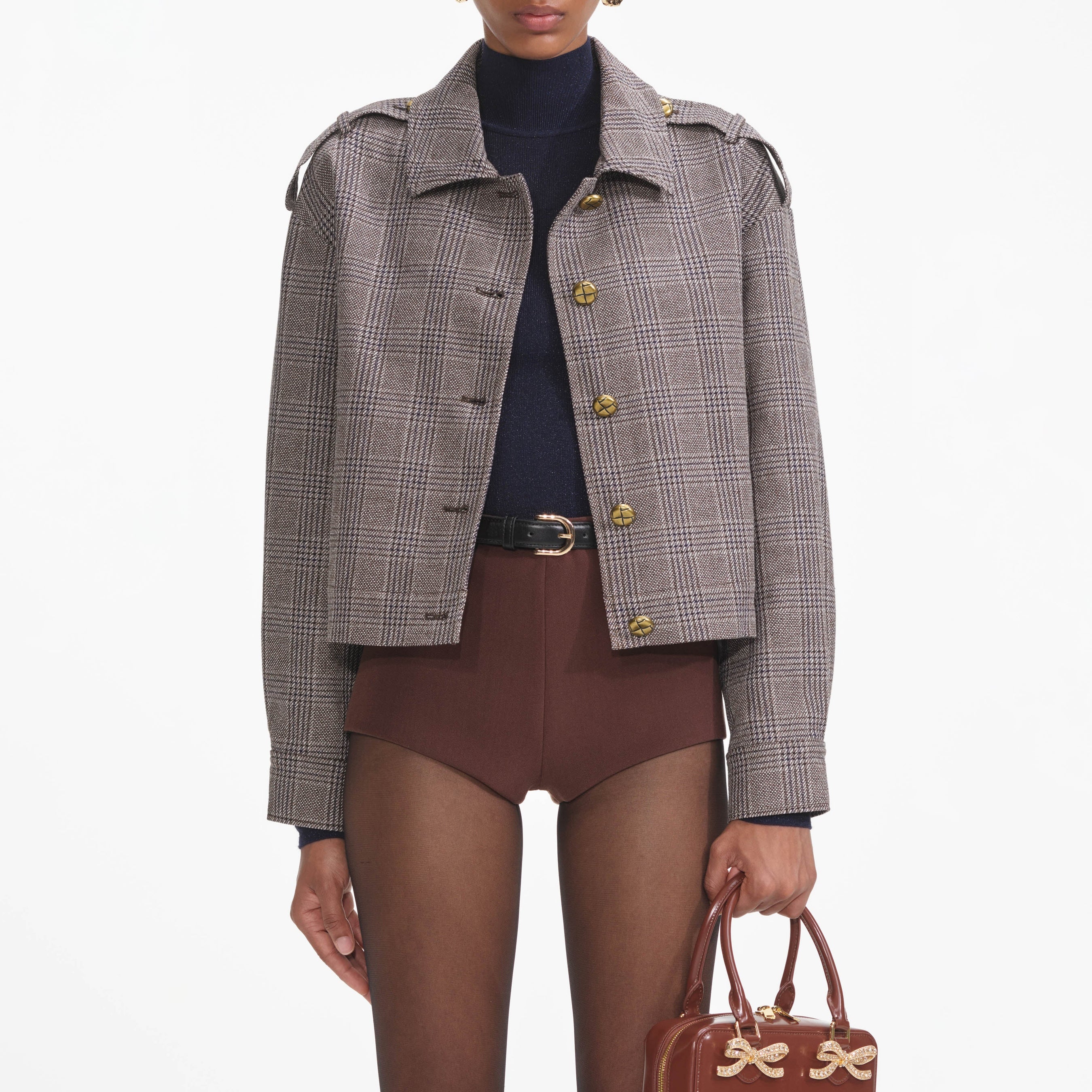 Brown Check Jacket