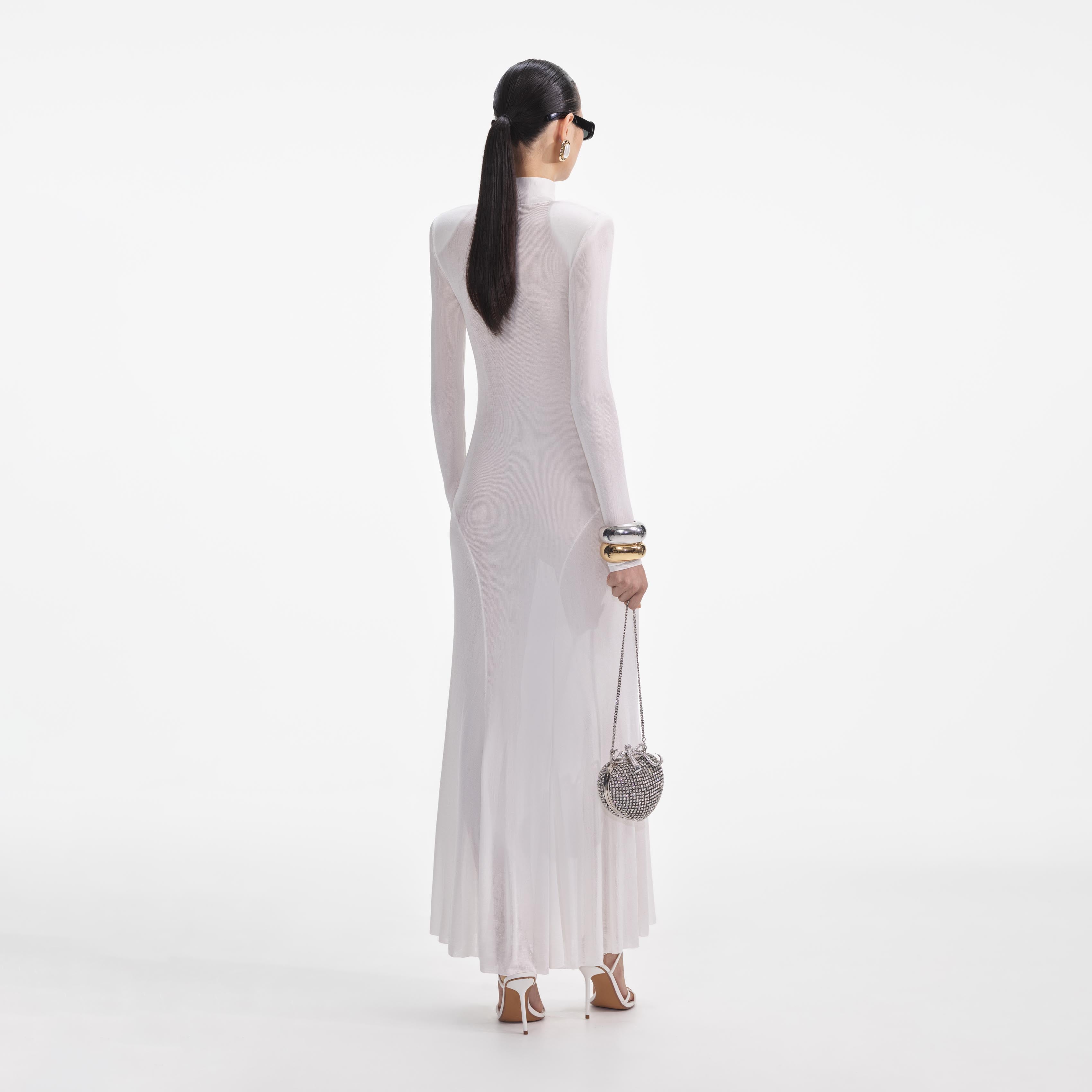 Abbie Knit Midi Dress - Black/White | Fashion Nova