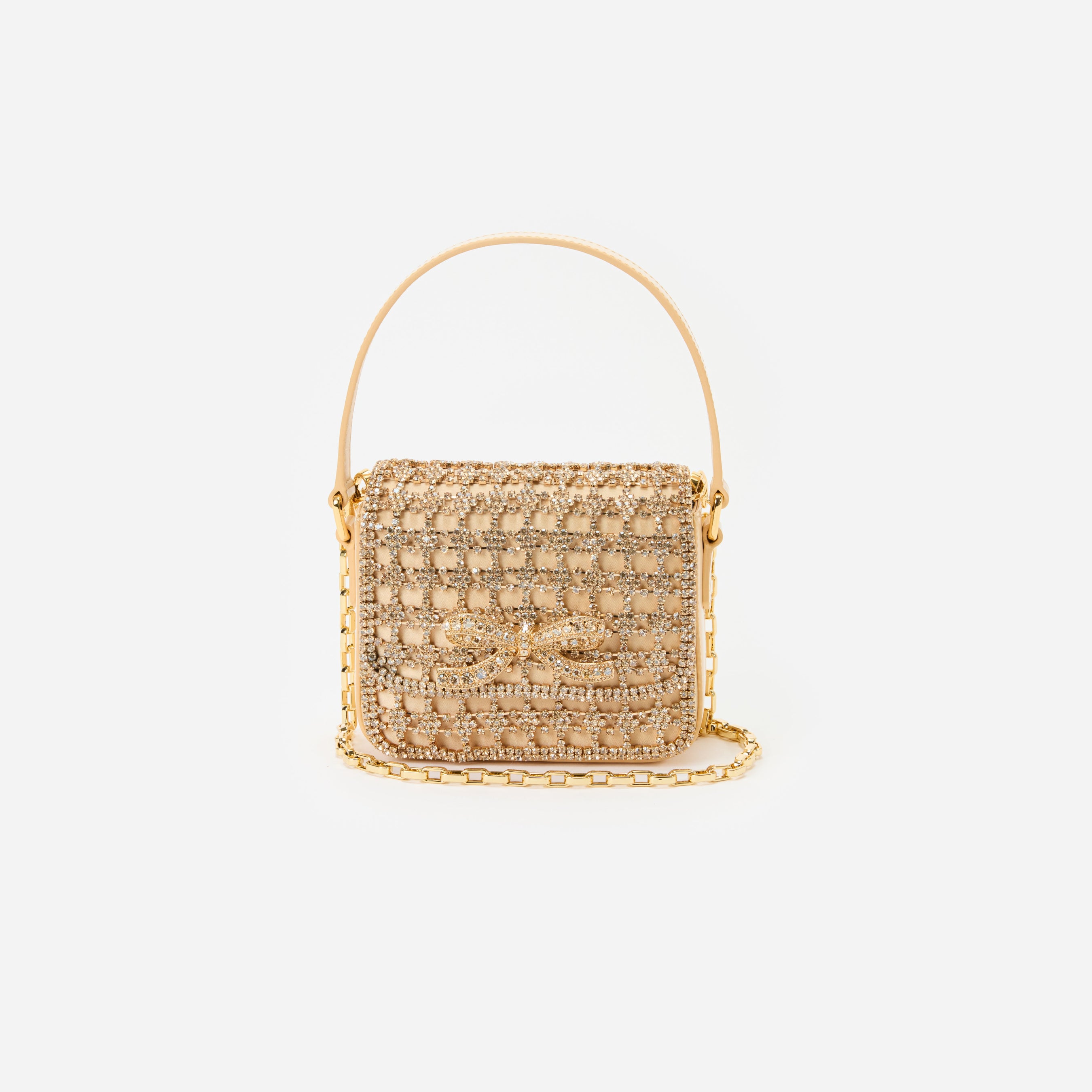 Gold Crystal Micro Bag