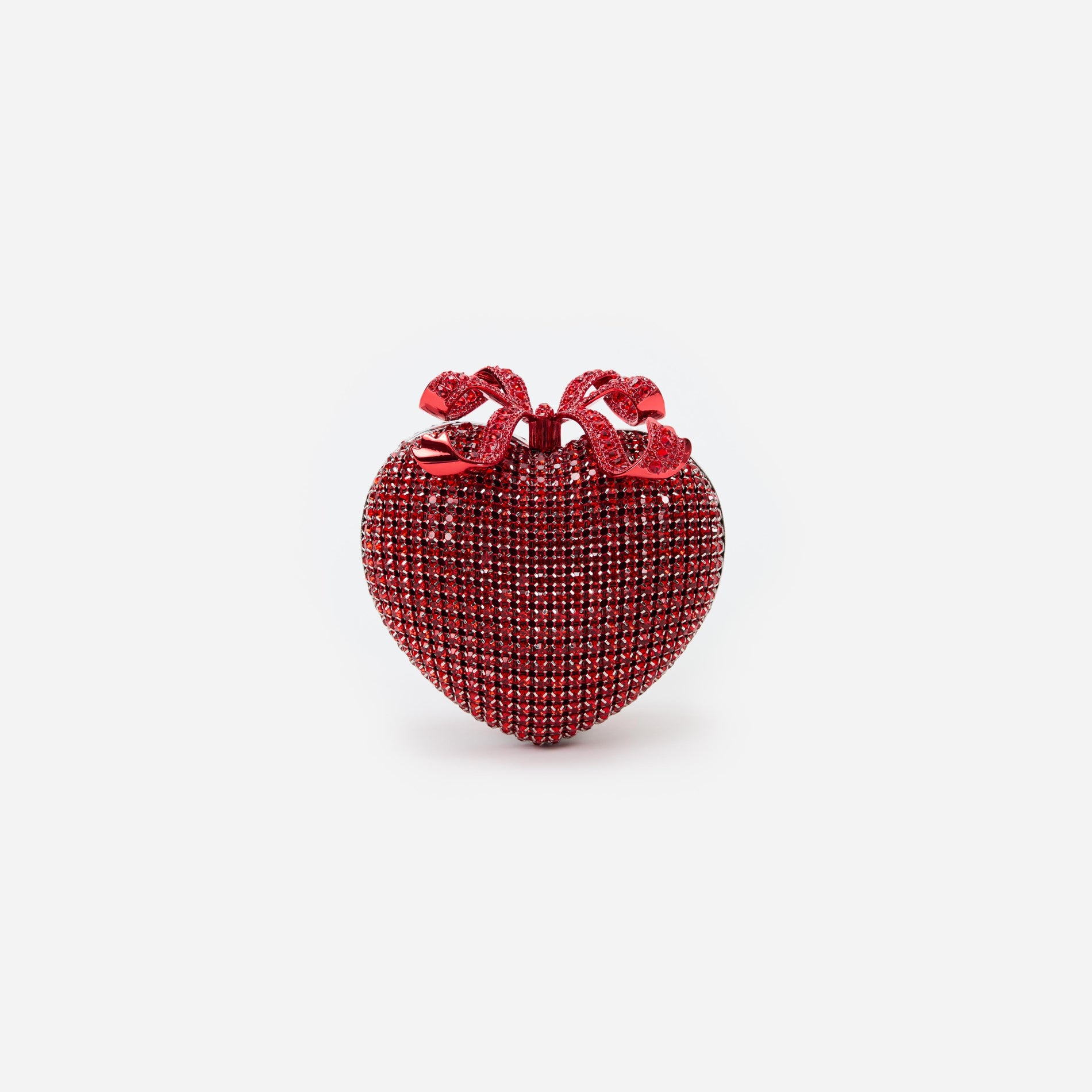 Red Crystal Heart Clutch