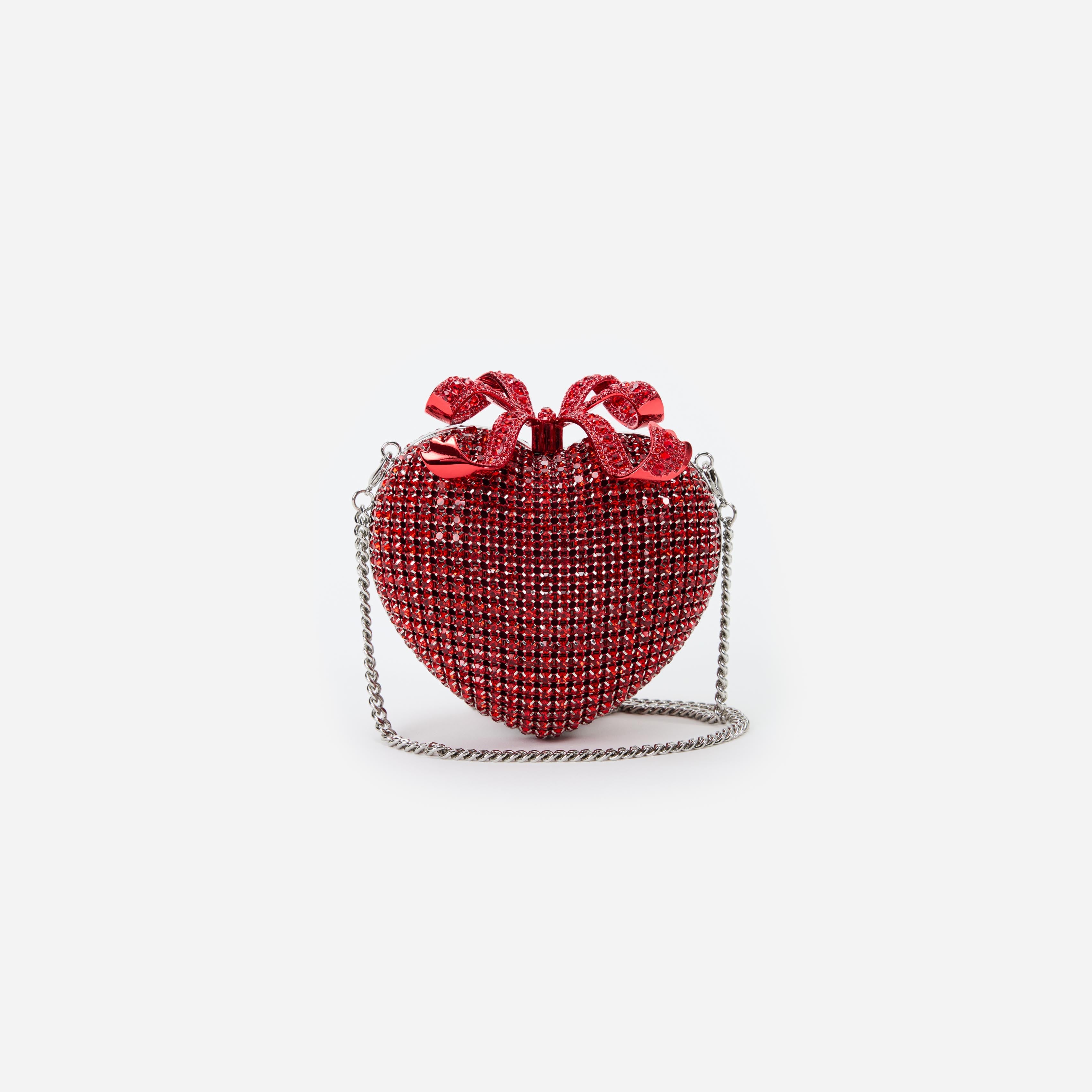 Crystal good heart purse/clutch