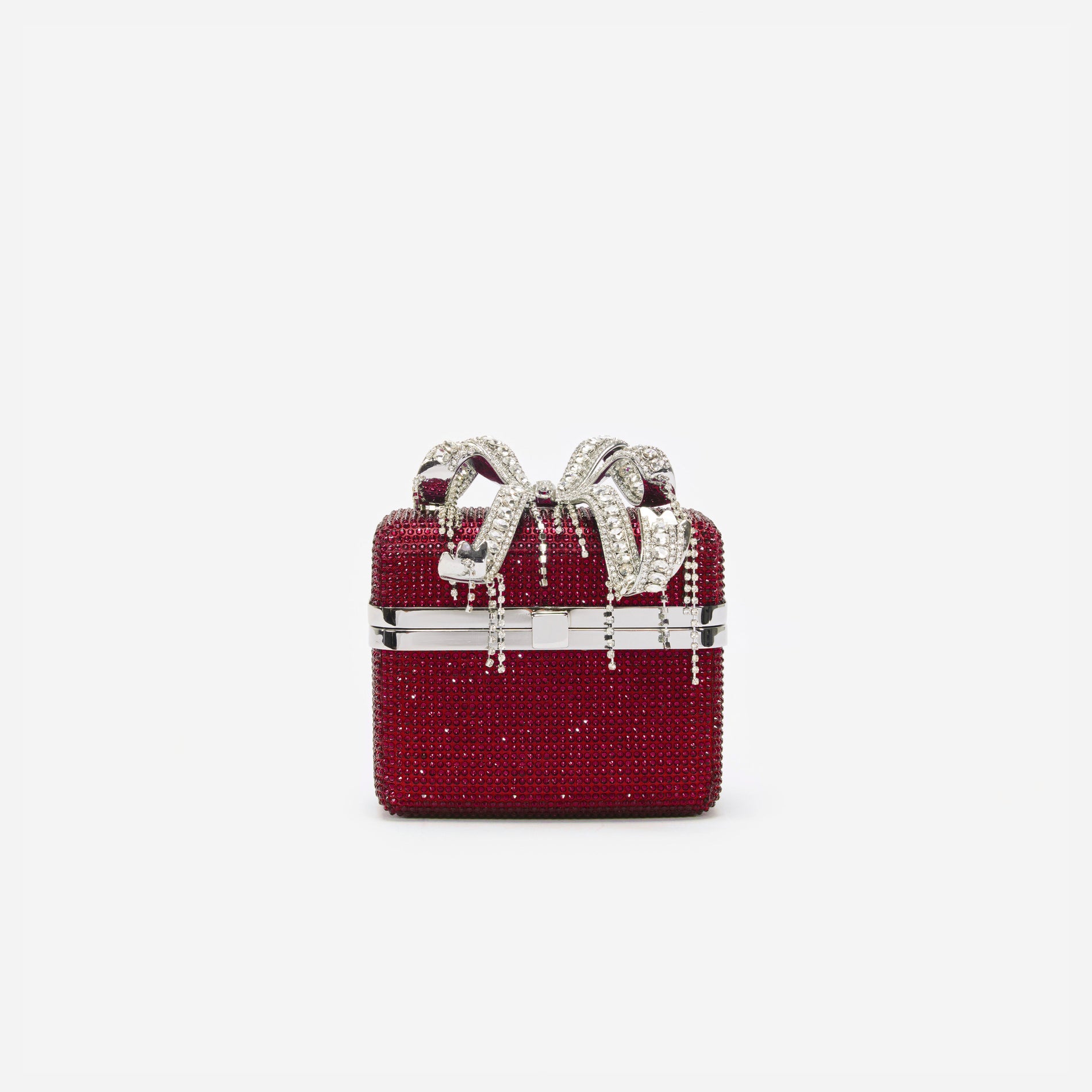 Burgundy Crystal Vanity Case