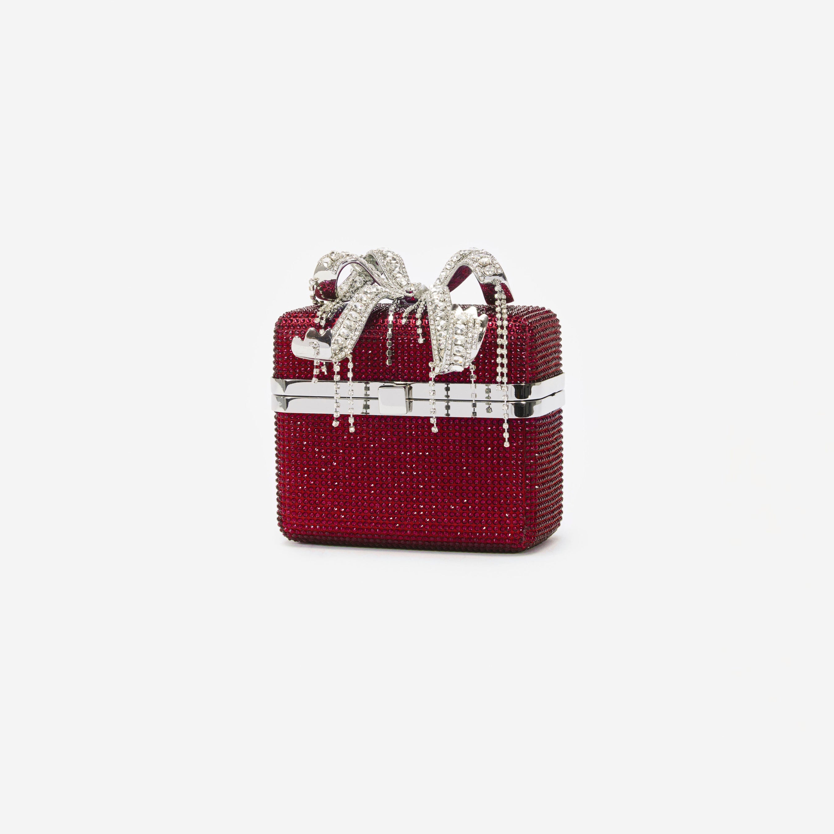 Burgundy Crystal Vanity Case