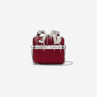 Burgundy Crystal Vanity Case