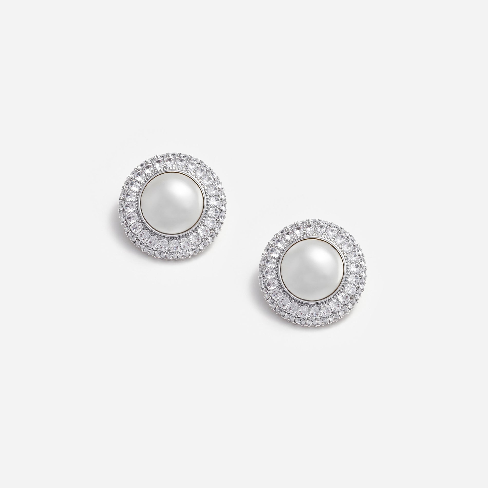 Crystal Pearl Earrings