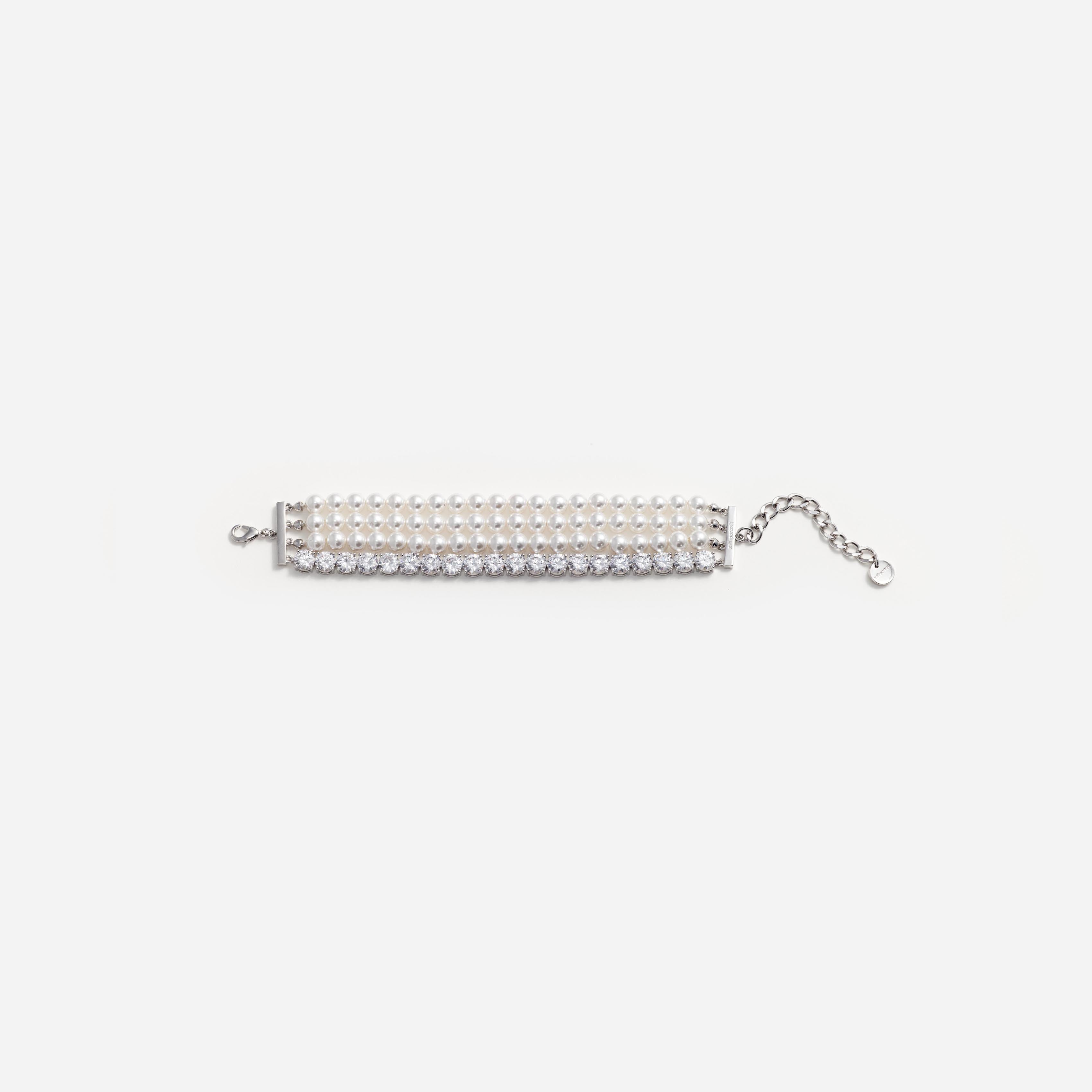 Pearl Diamante Bracelet