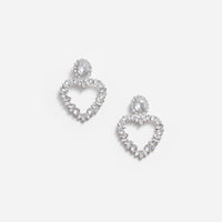 Crystal Heart Earrings