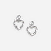 Crystal Heart Earrings