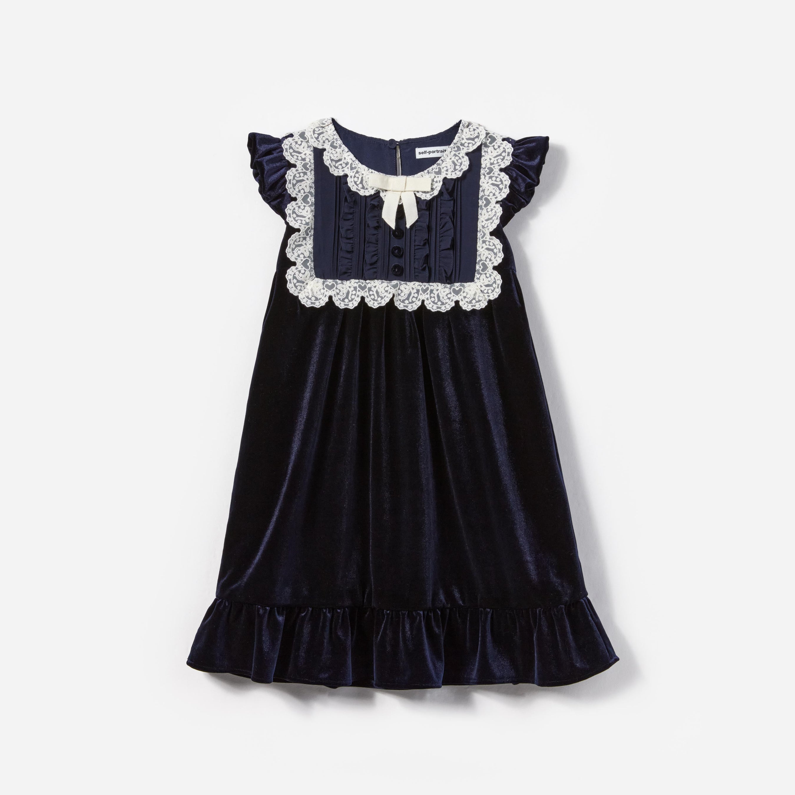 Navy Velvet Mini Dress