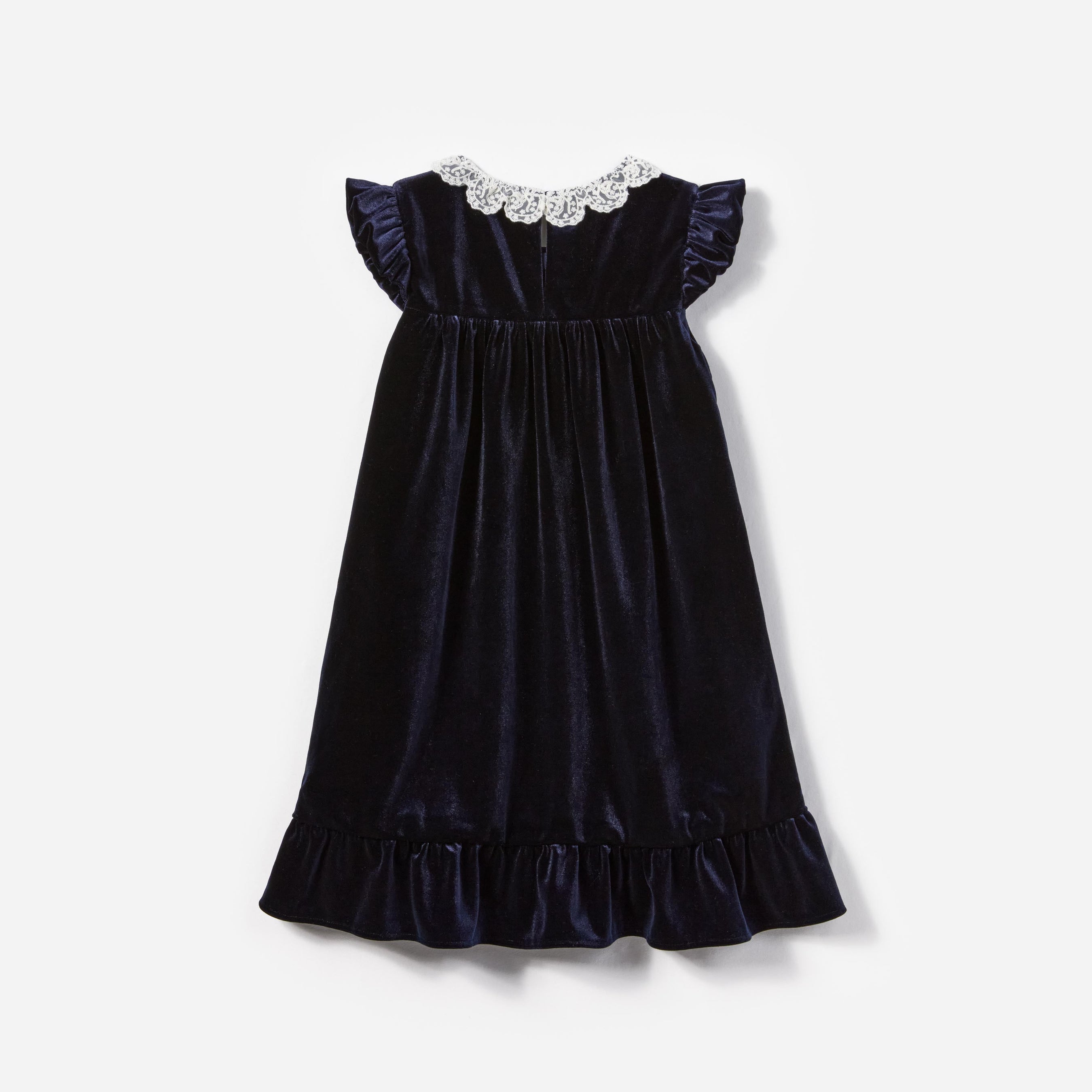 Navy Velvet Mini Dress