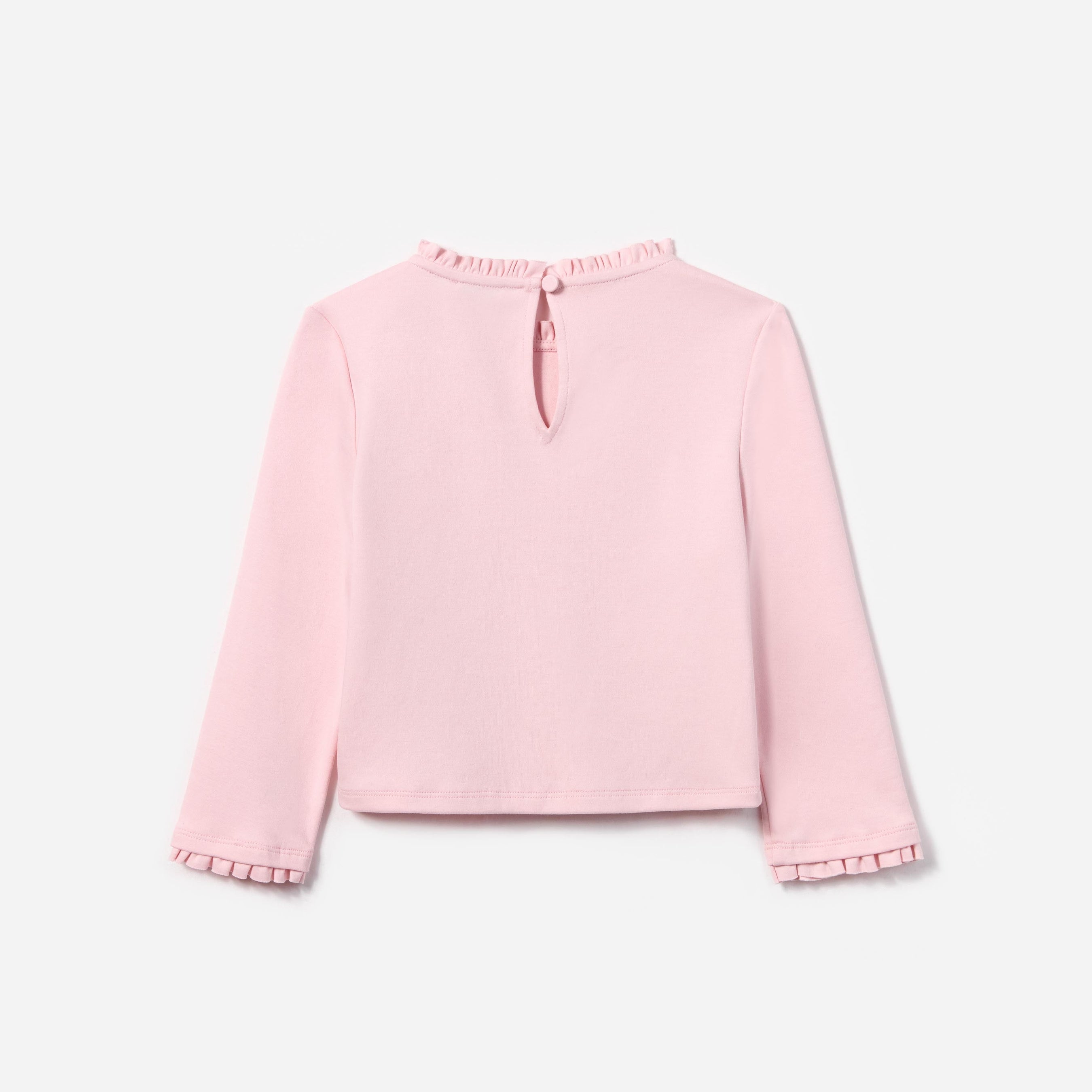 Pink Jersey Ruffle Heart Top