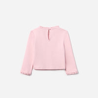 Pink Jersey Ruffle Heart Top