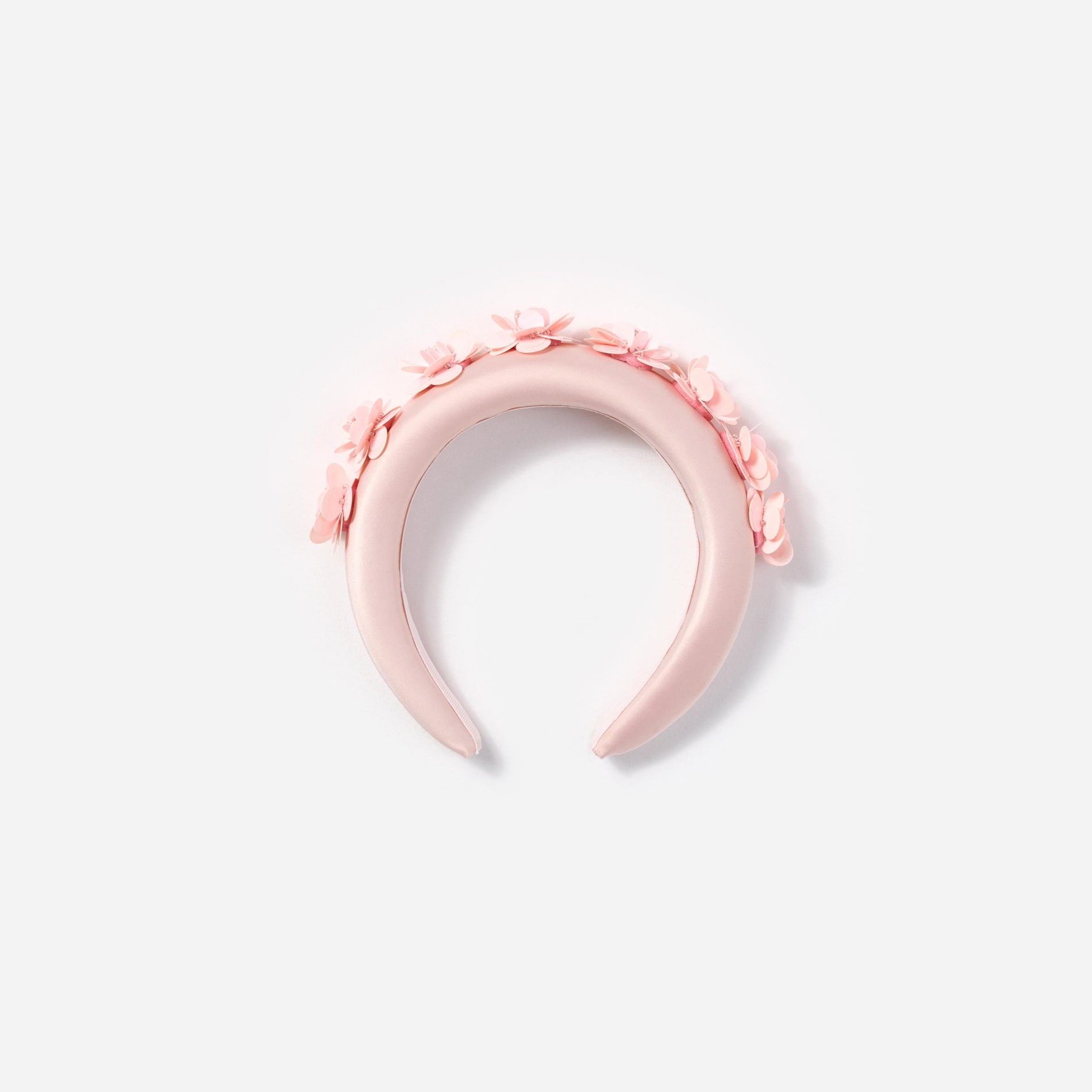 Pink Satin 3D Flower Headband