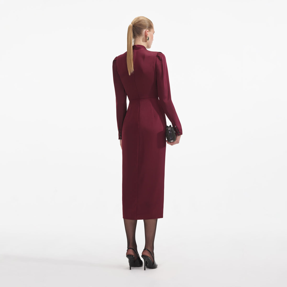 burgundy midi dress reviews womens burgundy dress Wine Red Ruched A-Line Slip Midi Dress & Reviews - Wine Red