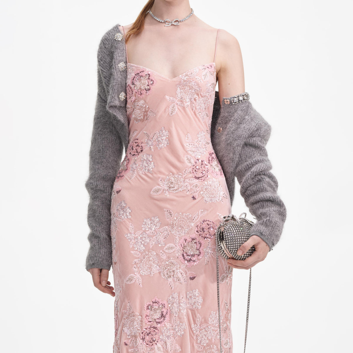 velour pink dress Velvi - Size Xs, Shanti Gown - Pink Velvet Dress - Final Sale