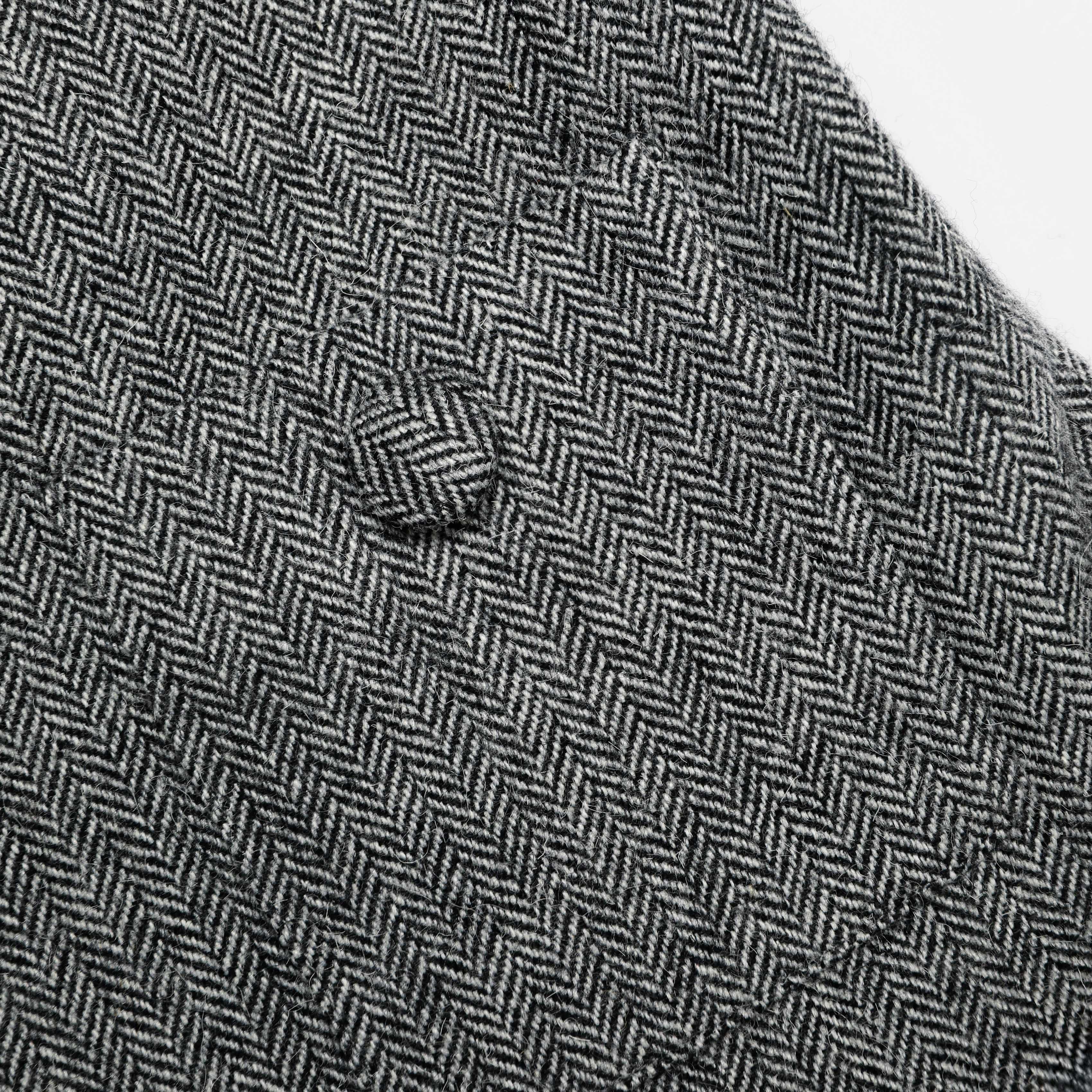 Grey Herringbone Flared Mini Dress