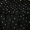 Black And Gold Chiffon Top