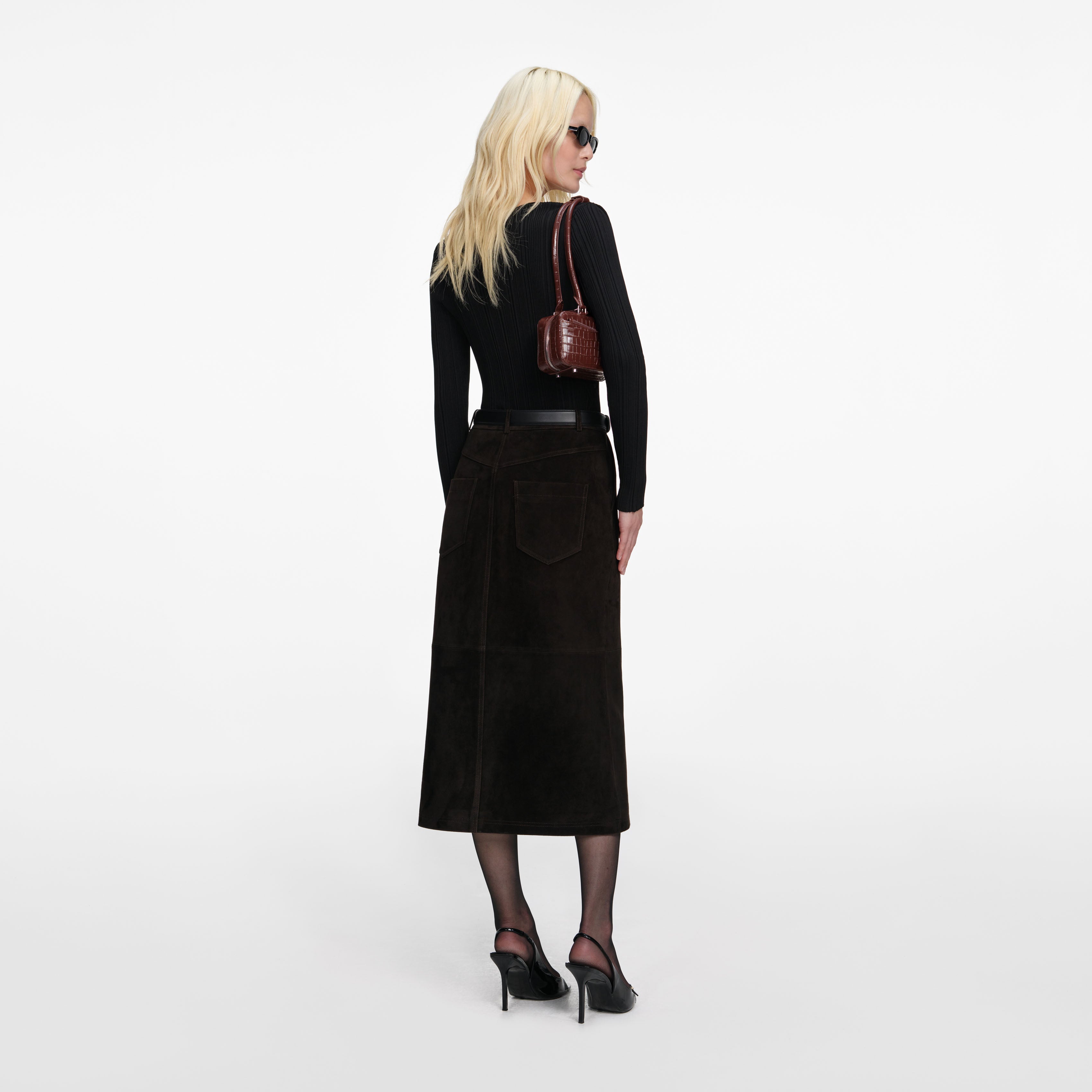 Black Lace Knit Top – self-portrait-US