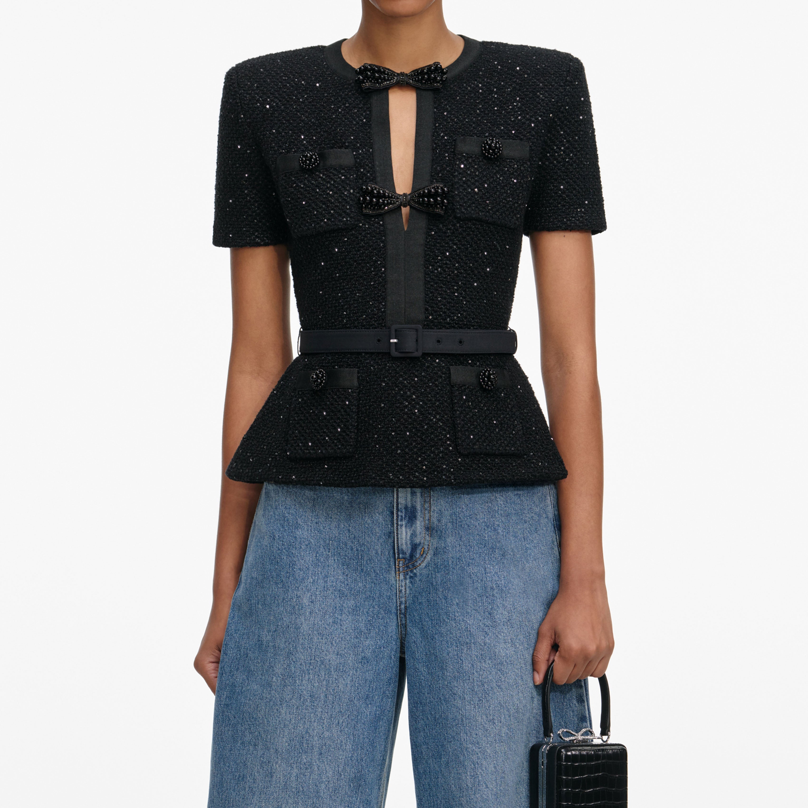 Women's Knit Tops, Sweaters, Tunics – self-portrait-US