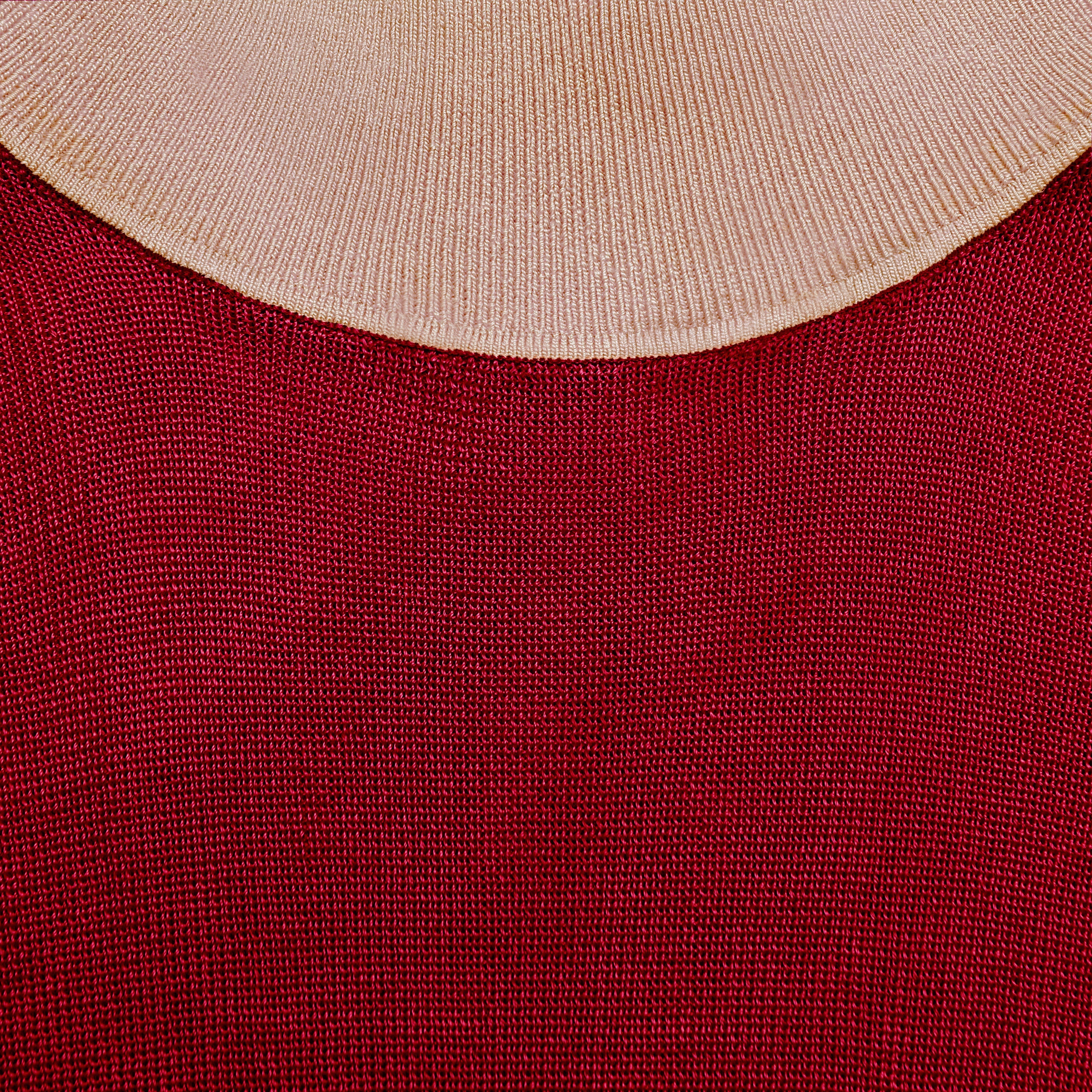 Burgundy Viscose Knit Top