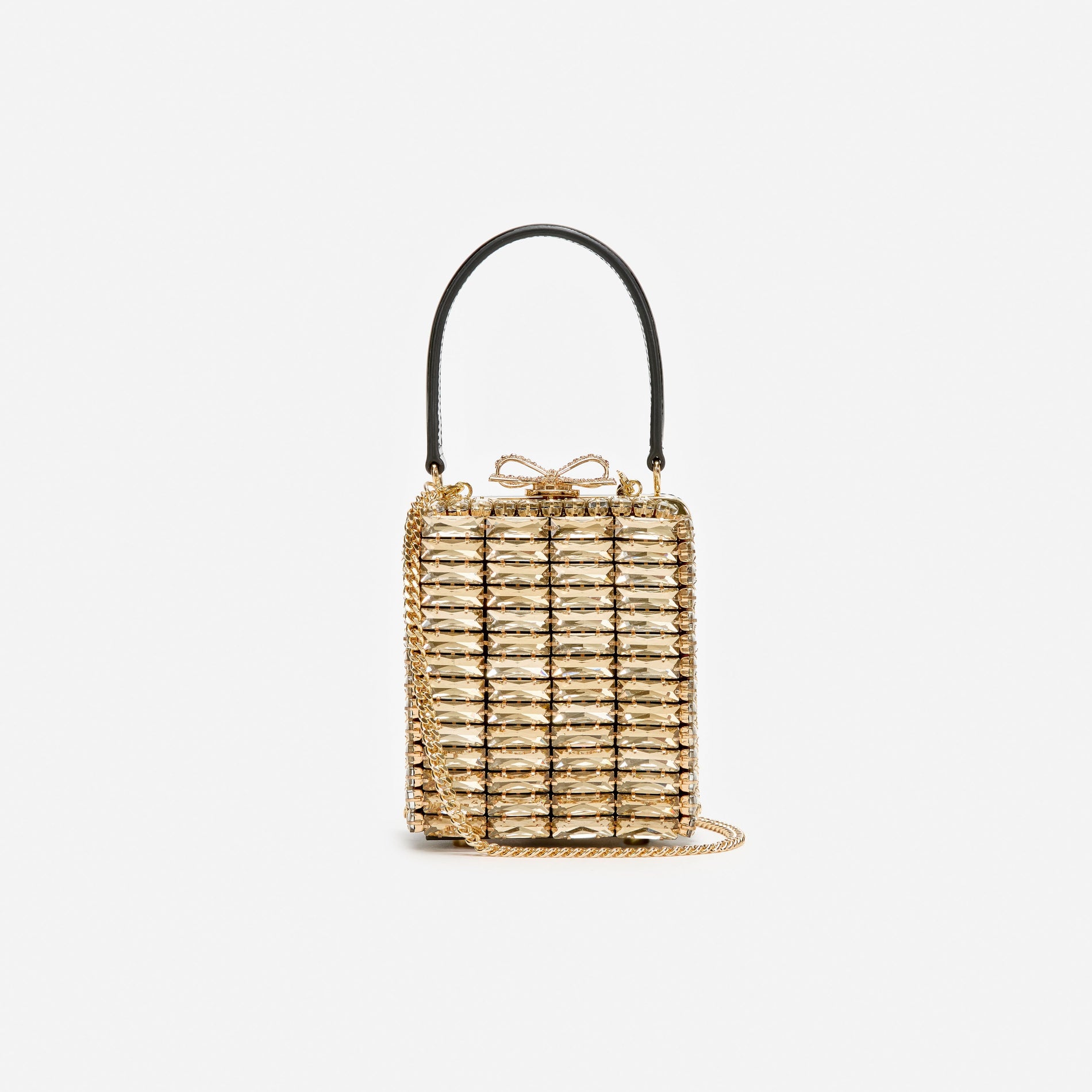 Gold Crystal Micro Bag