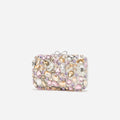 Multi Crystal Embellished Clutch Bag
