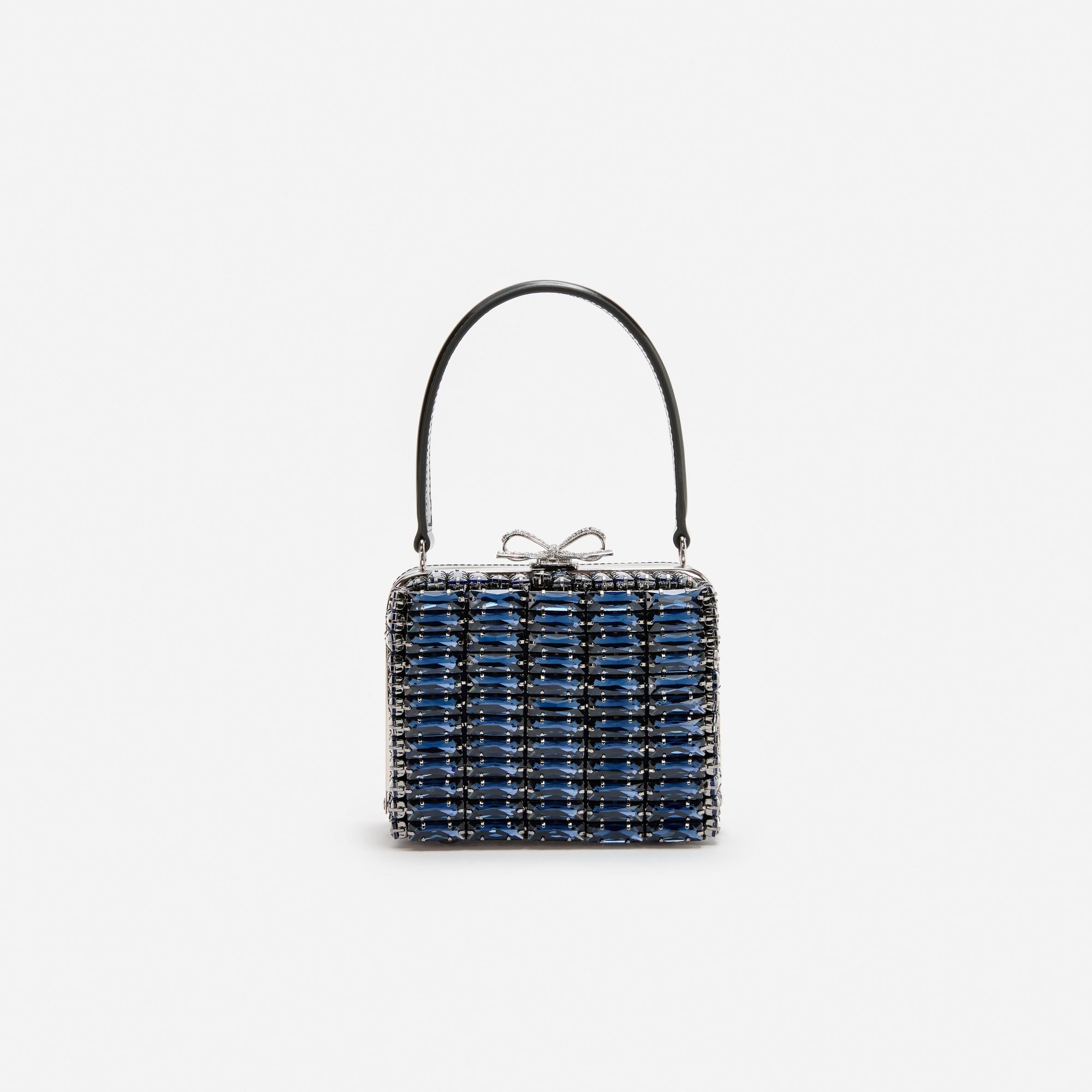Navy Crystal Micro Bag