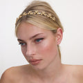 Gold Flower Cluster Headband