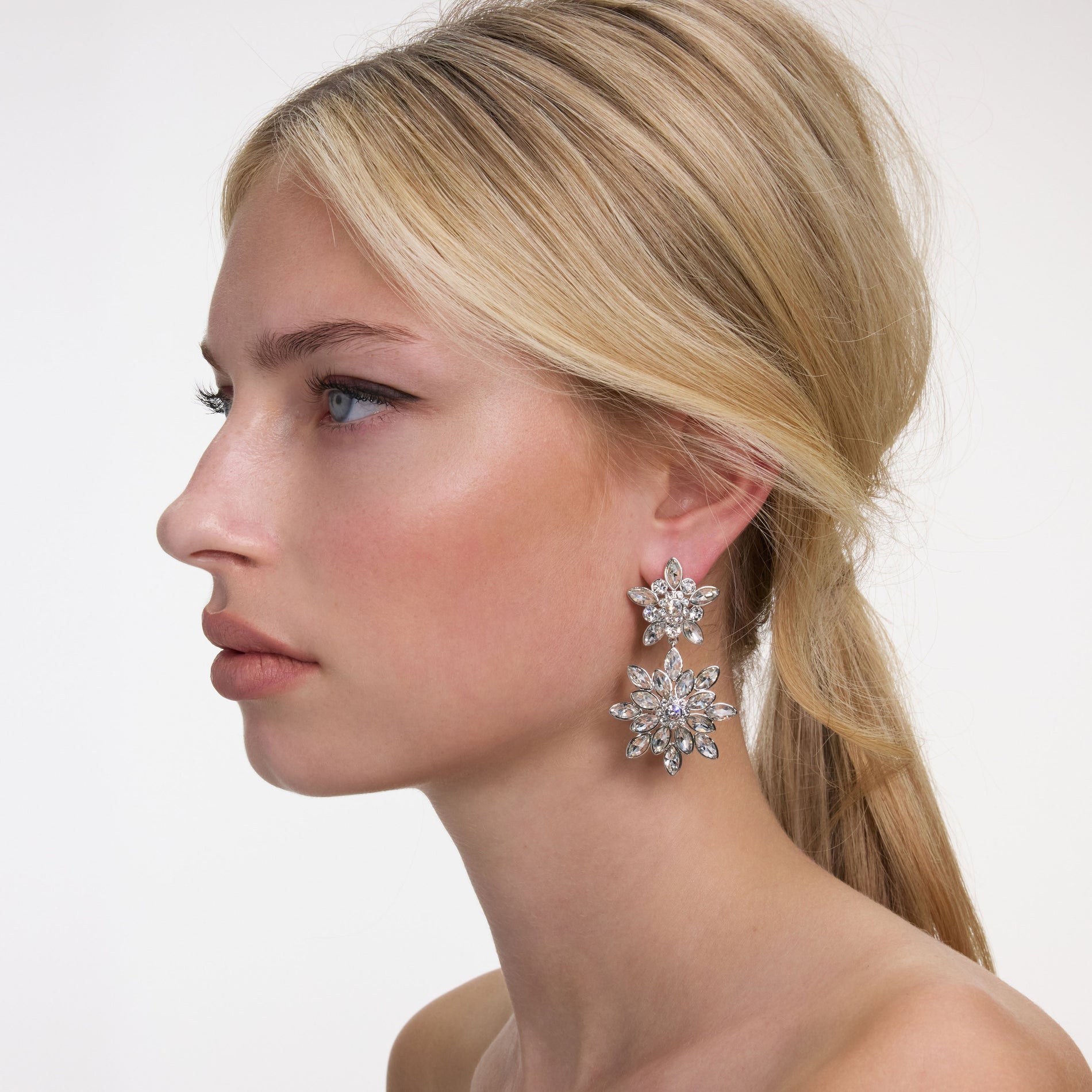 Crystal Tiered Earrings