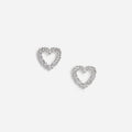 Mini Crystal Heart Earrings