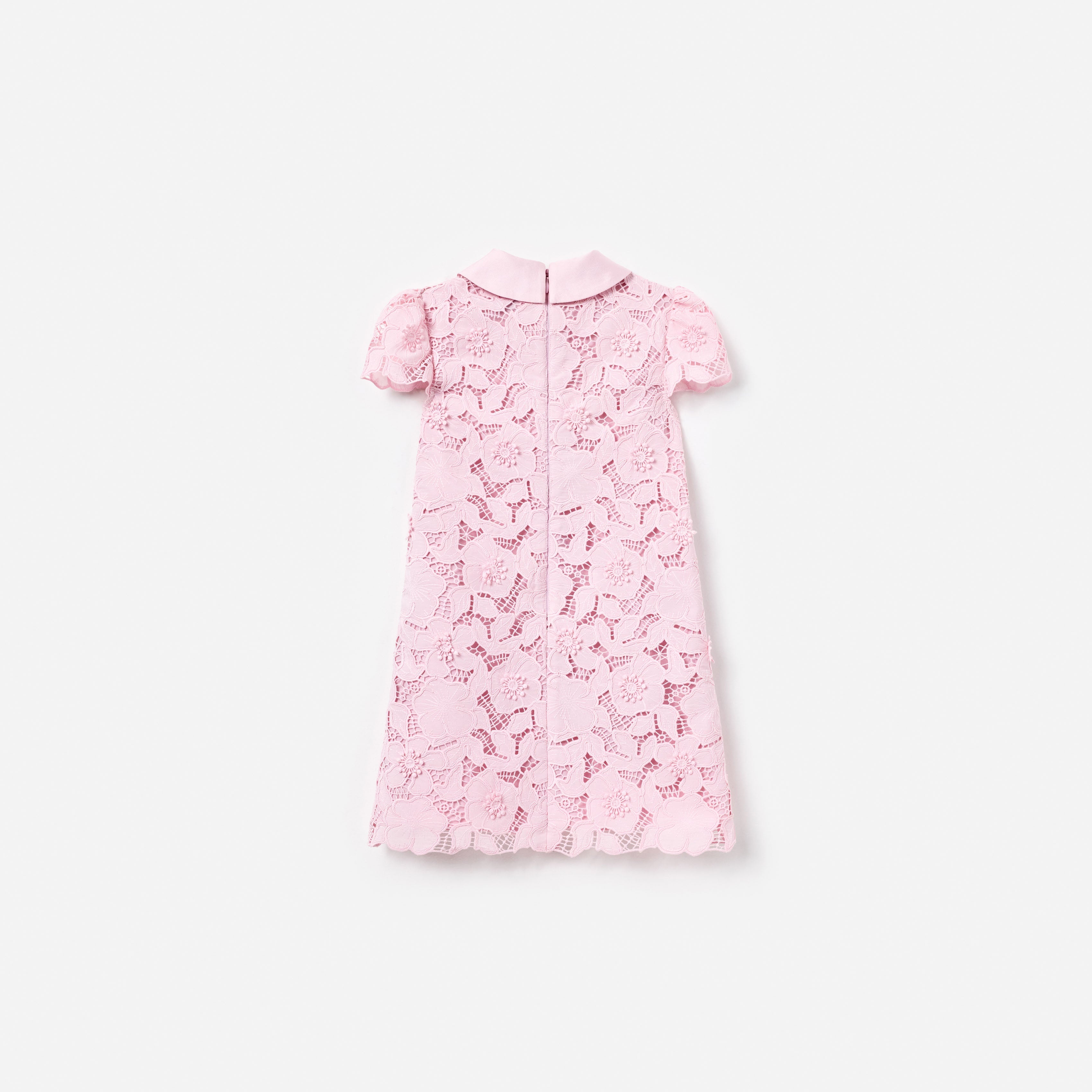 Pink Flower Lace Dress