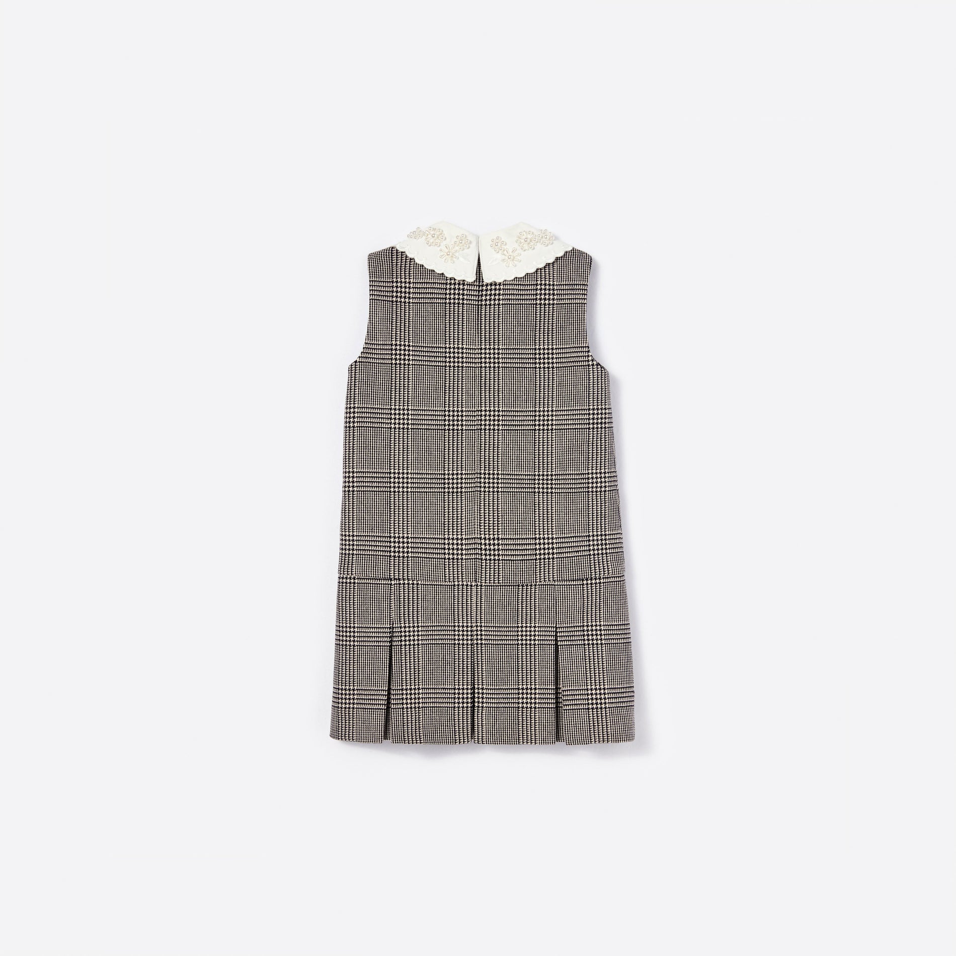 Black Check Sleeveless Dress