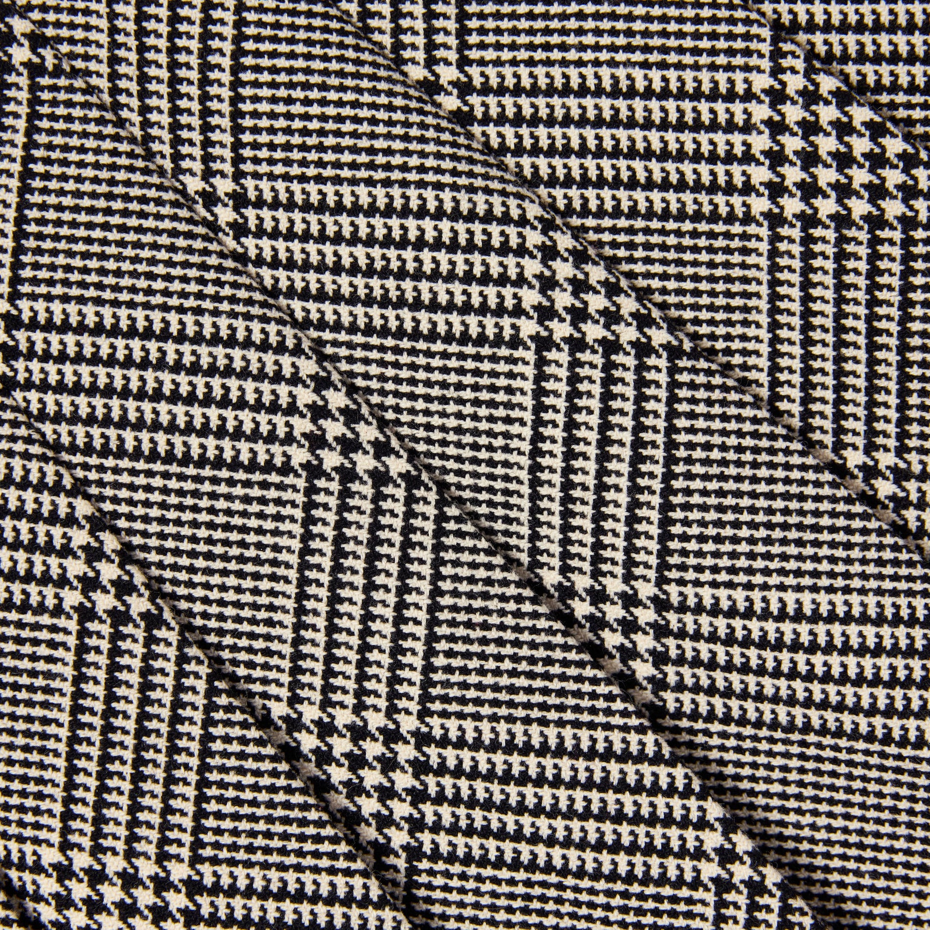 Black Check Pleated Skirt