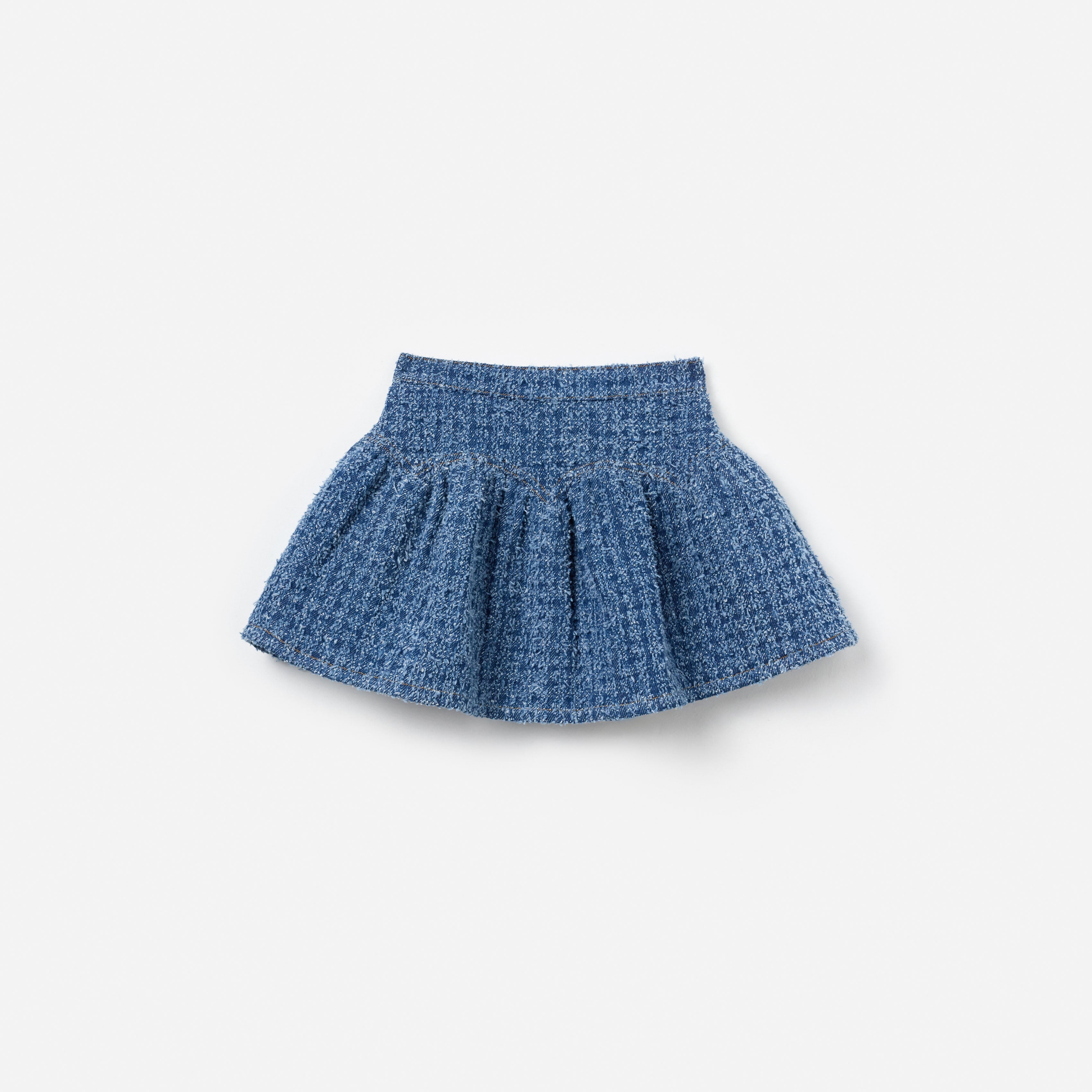 Textured Denim Skirt