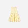 Yellow Sleeveless Lace Dress