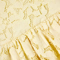 Yellow Sleeveless Lace Dress