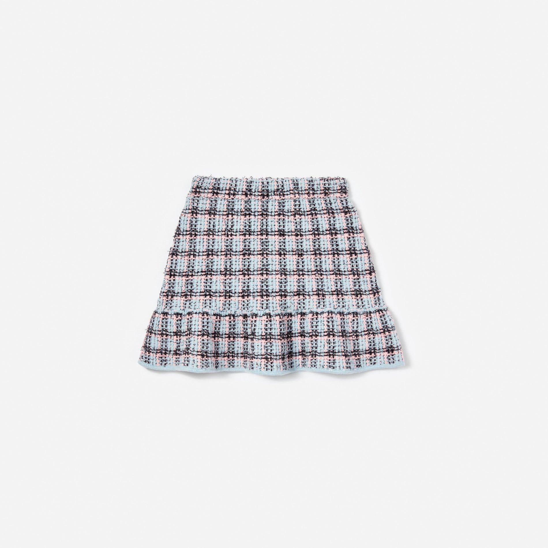 Textured Stripe Knit Skirt