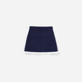 Navy Embellished Knit Skirt