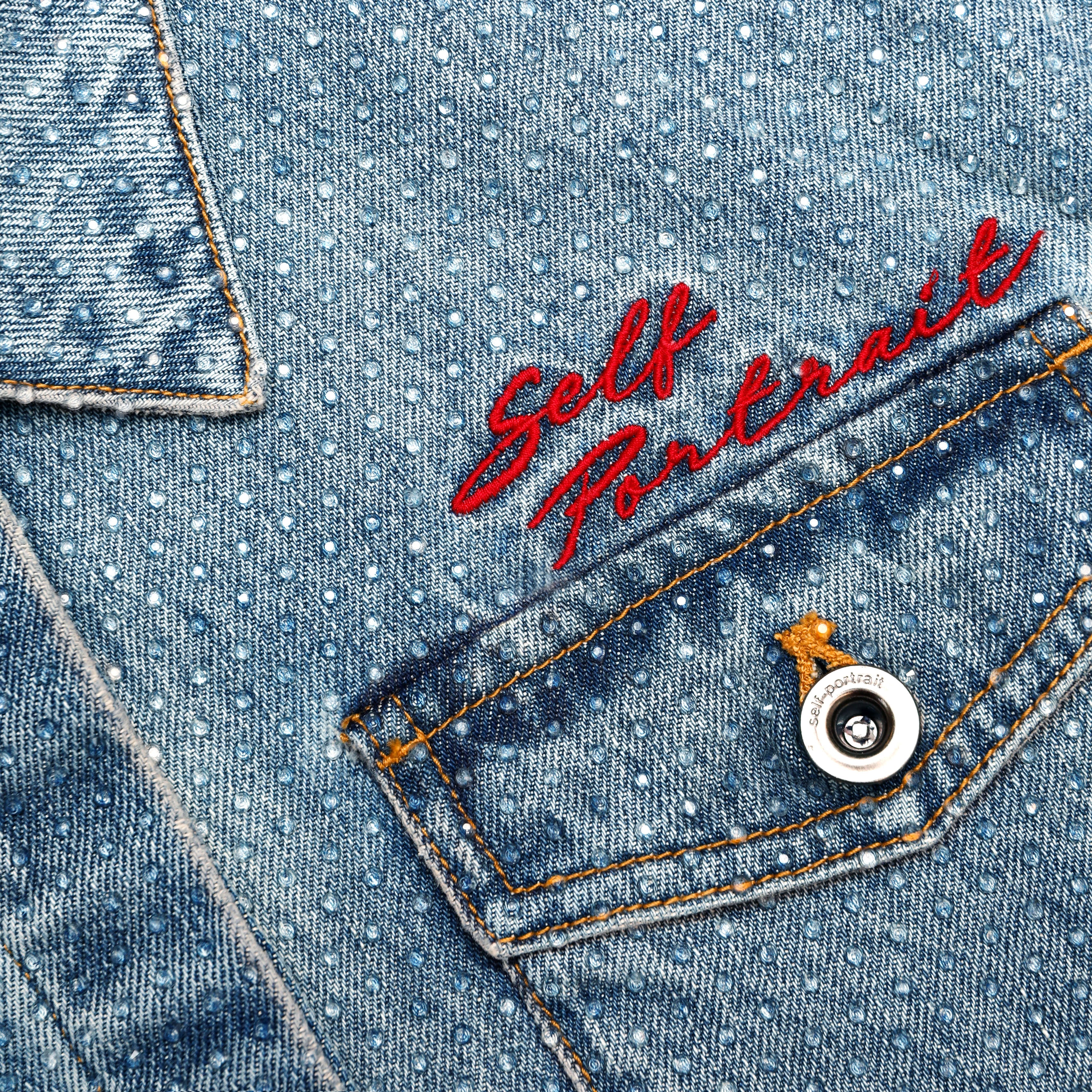 Rhinestone Denim Shirt