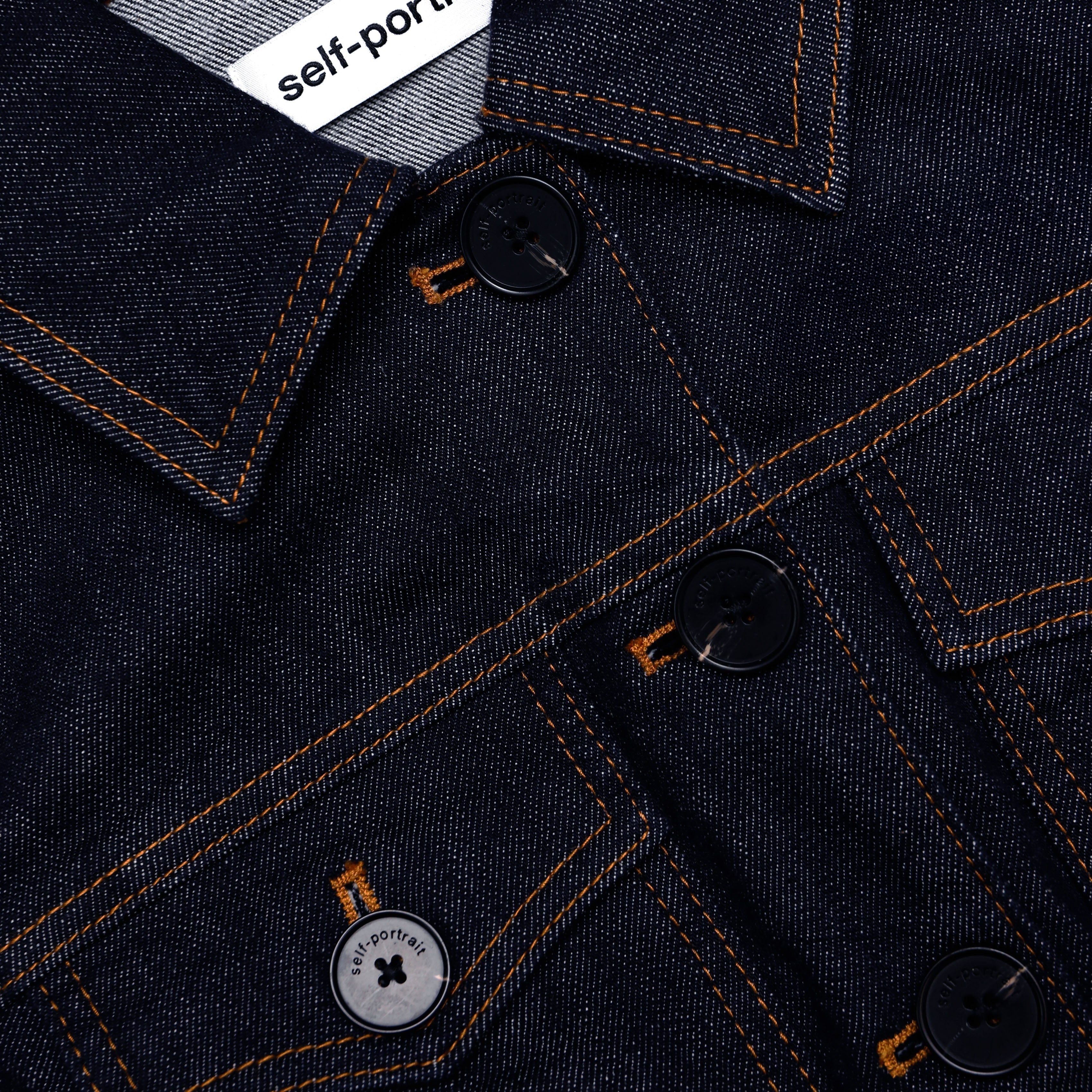 Indigo Denim Flared Mini Dress