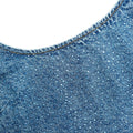 Rhinestone Denim Crop Top